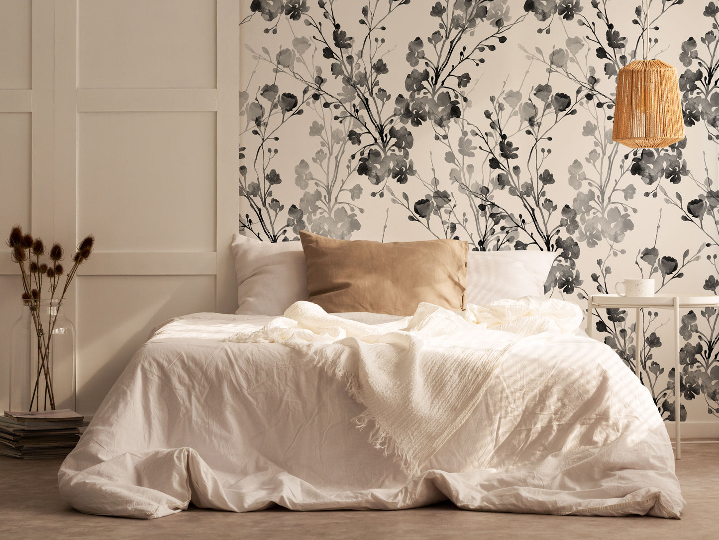 Monochrome Florals - Eclart Walls
