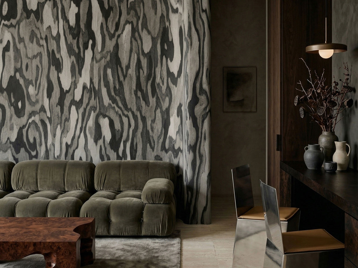 Abstract Wood Grain Texture Wallpaper Mural