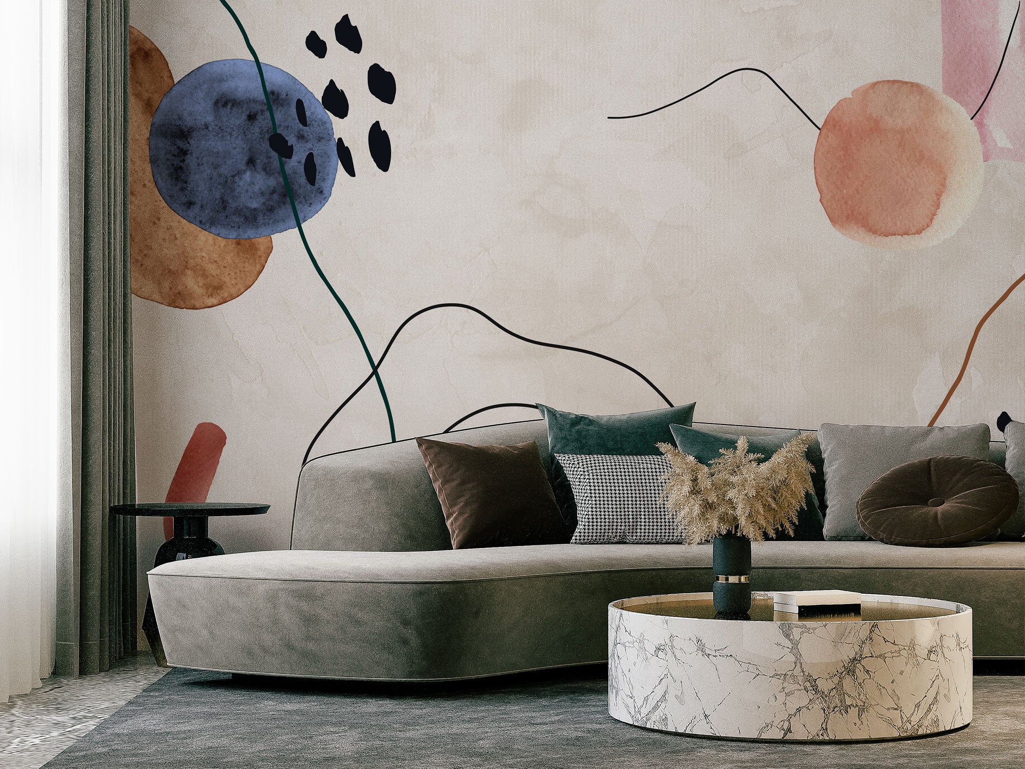 Abstract Earth Tones - Eclart Walls