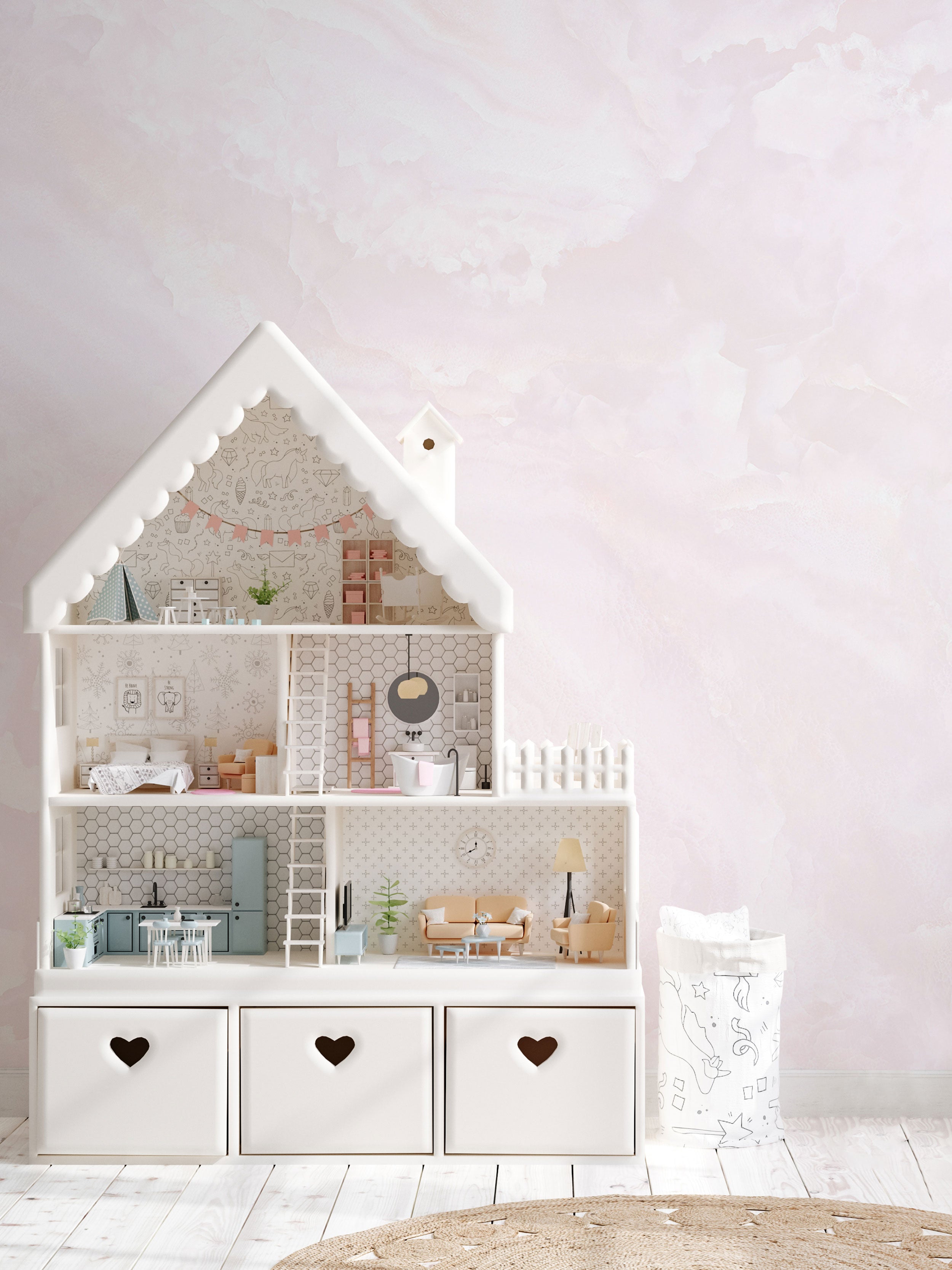 Blush Cloud Veil - Eclart Walls
