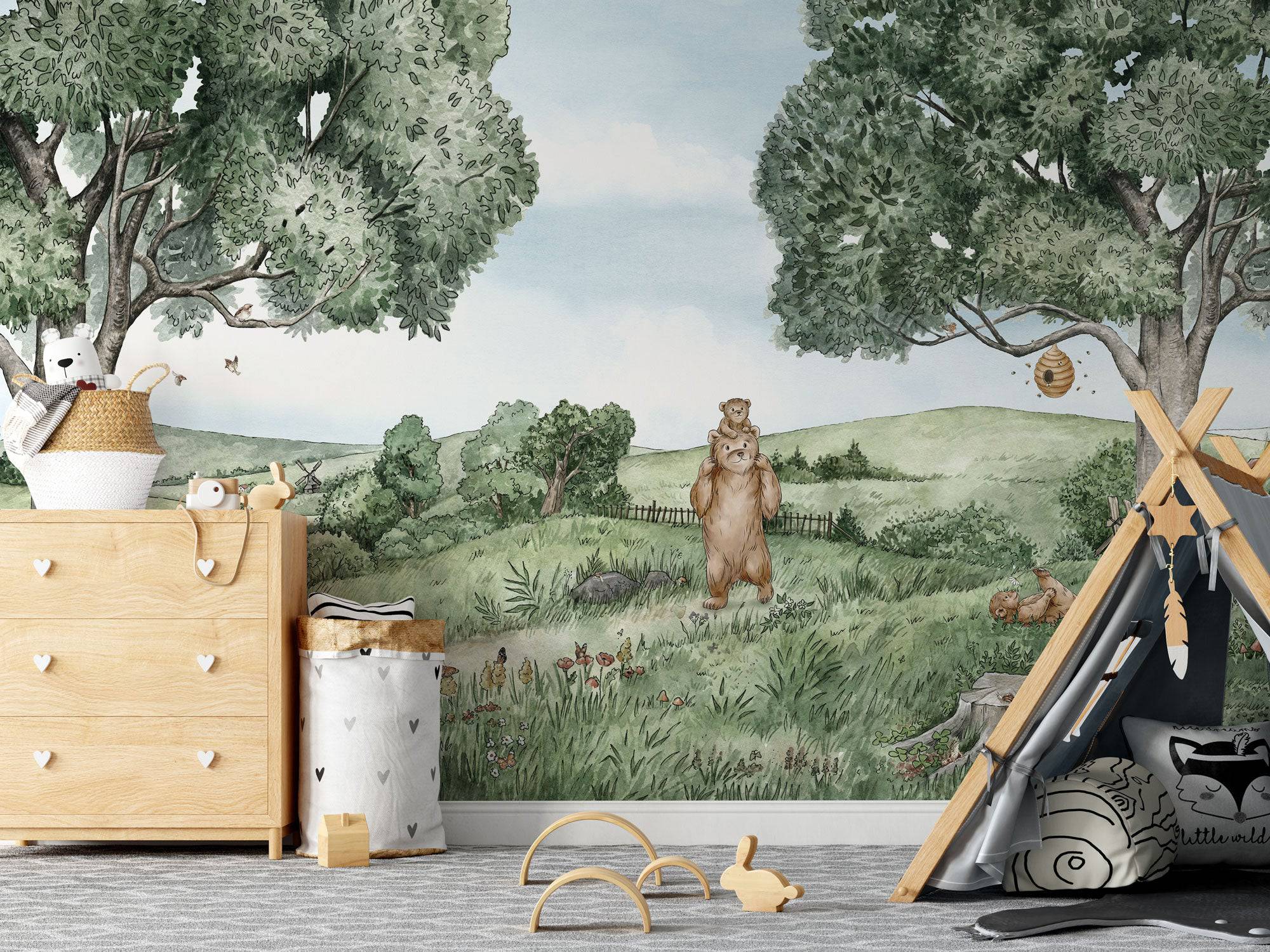 Bears And Bees - Eclart Walls