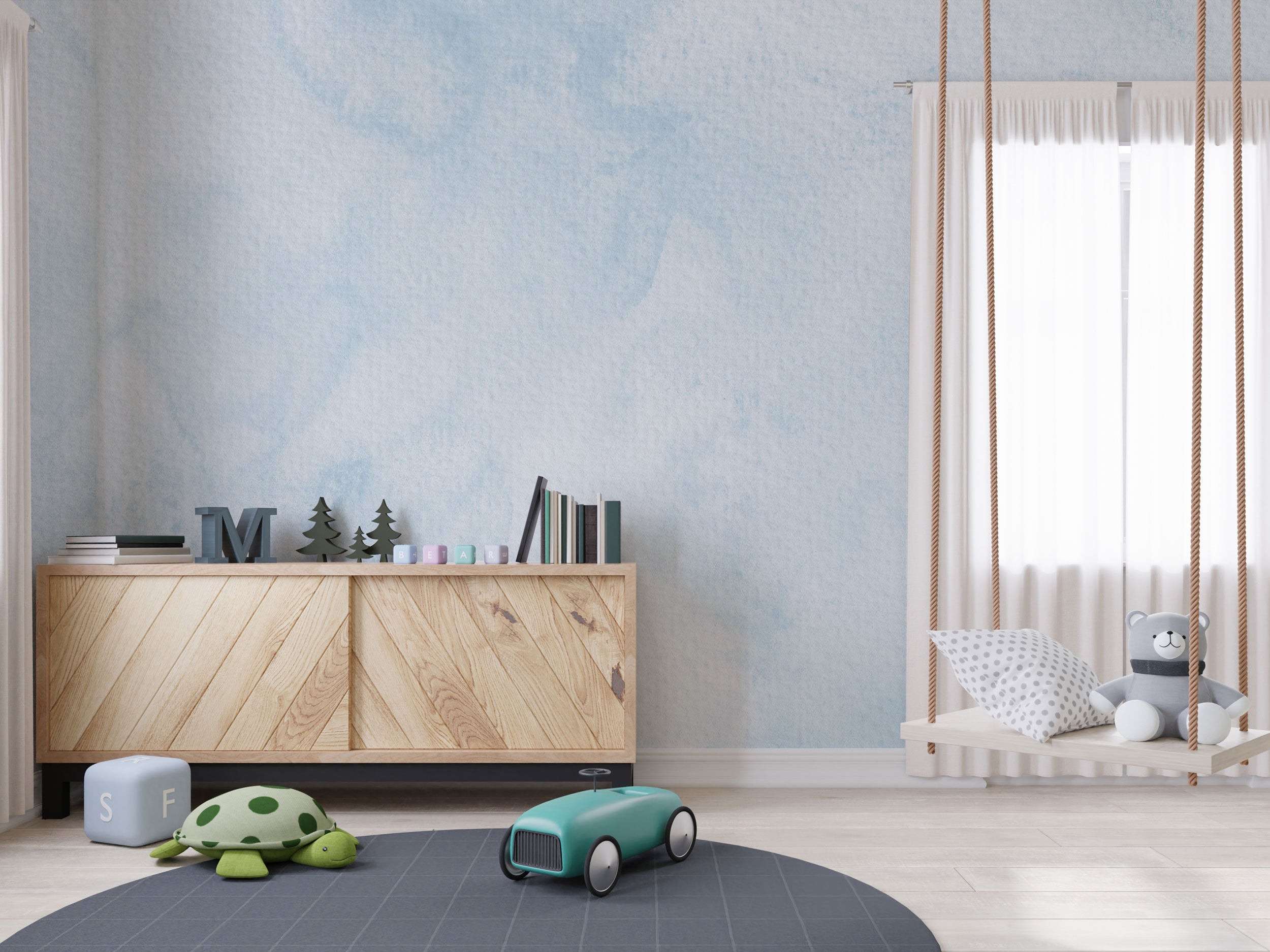 Cloud Wash Blue - Eclart Walls
