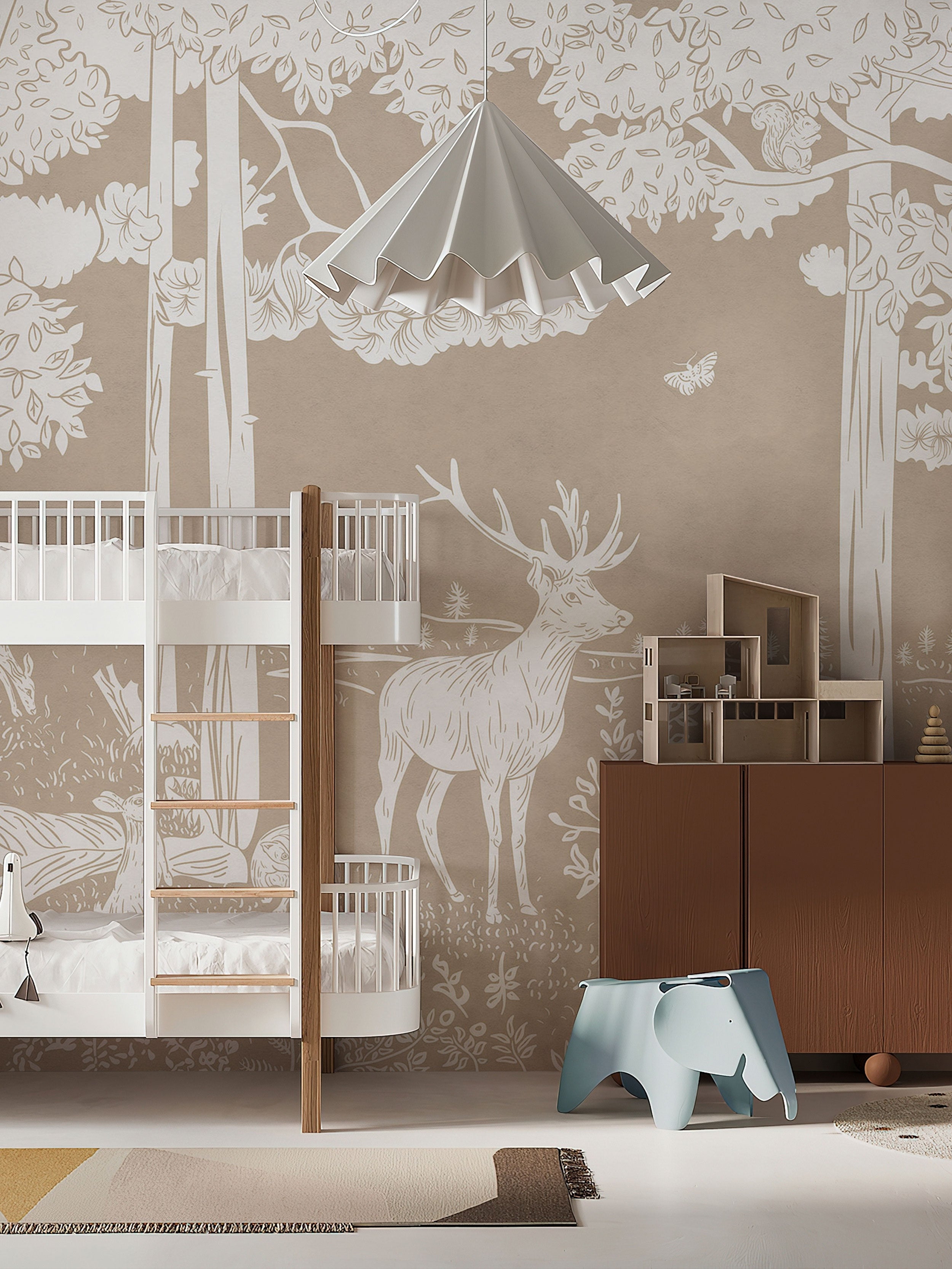 Monochrome Forest Brown - Eclart Walls