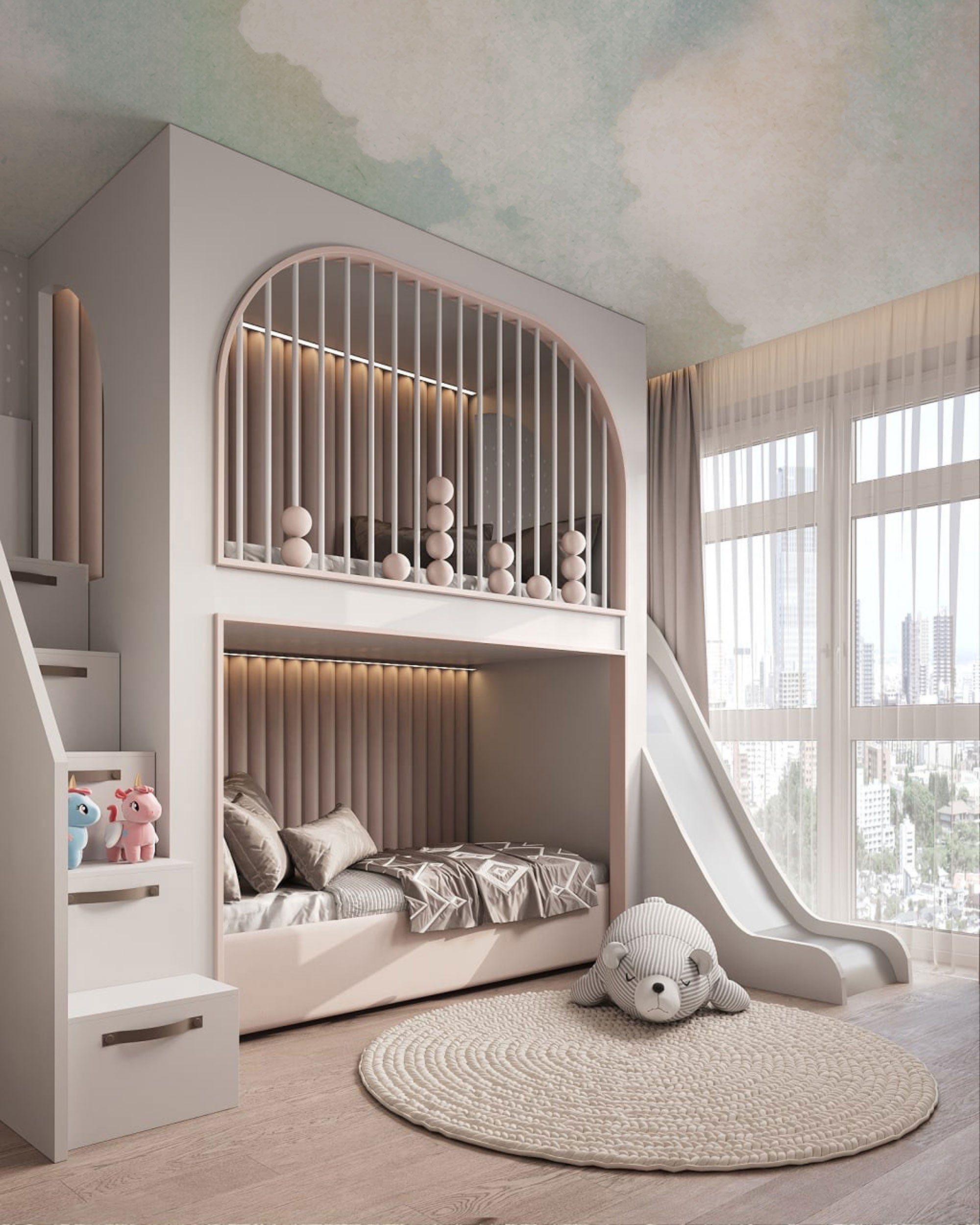 Dreaming of Sunrise wallpaper featuring soft pastel clouds and gentle sky tones