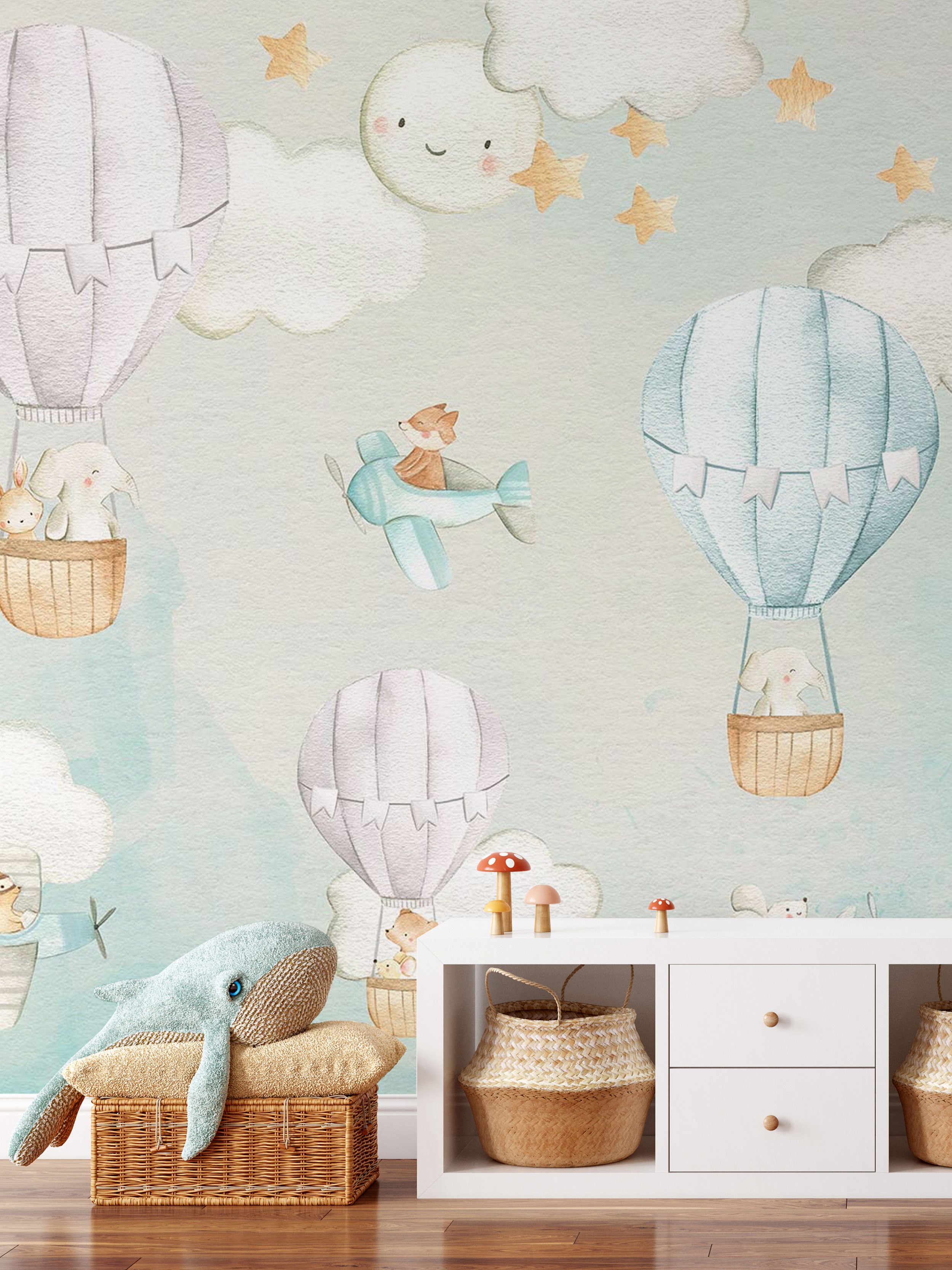 Dreamy Balloons Blue - Eclart Walls