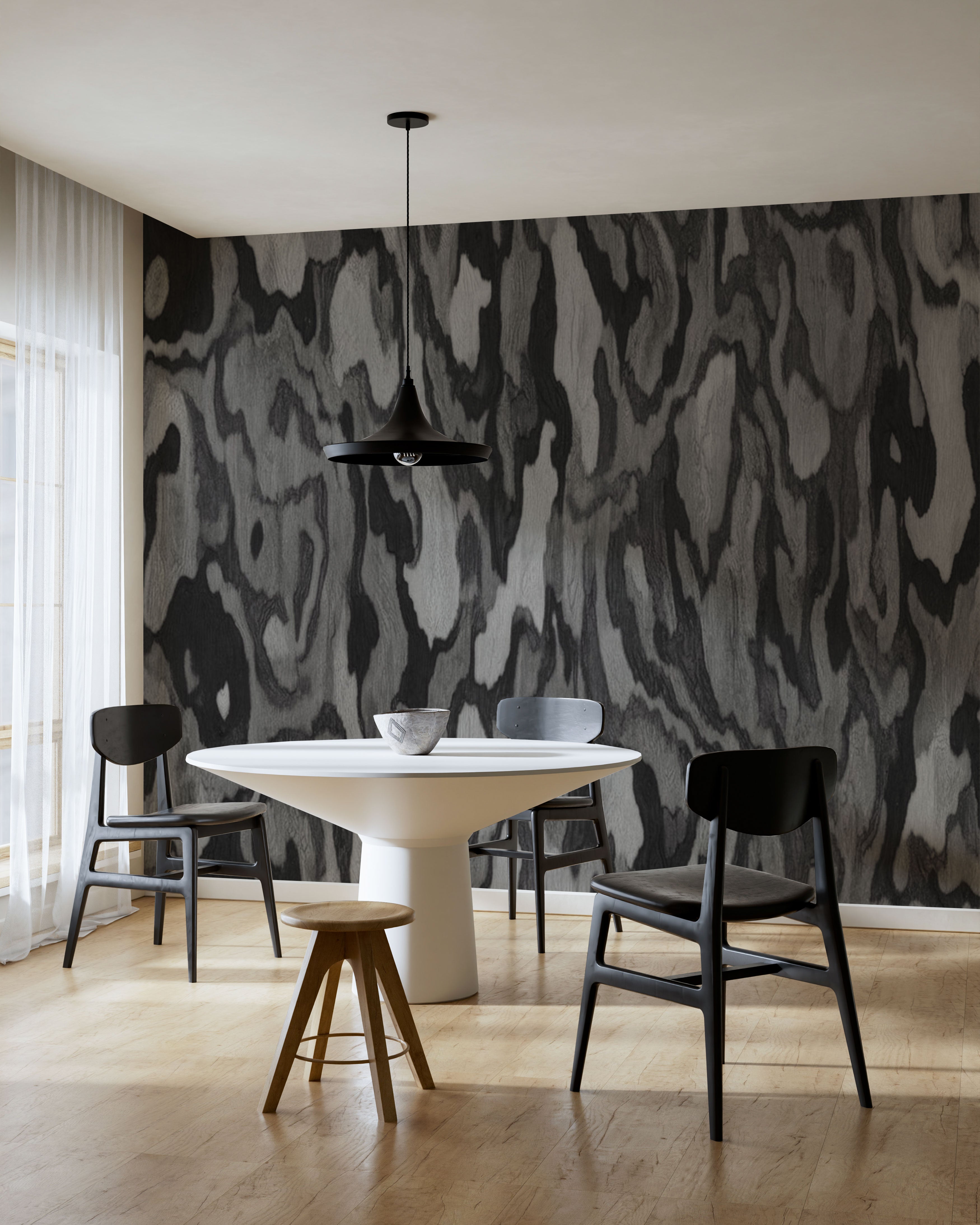 Abstract Wood Grain Texture Wallpaper Mural