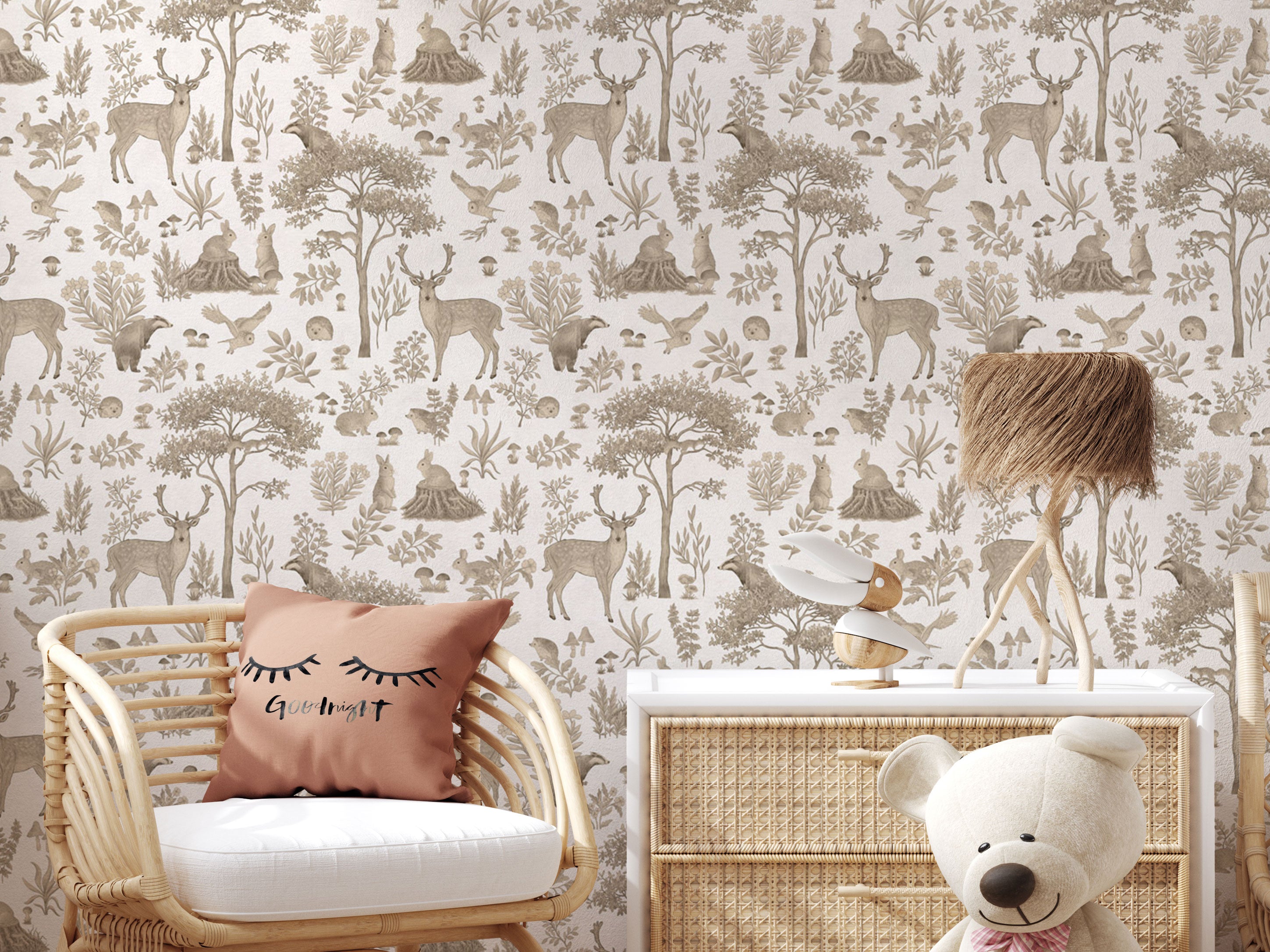Fantastic Forest Vintage White - Eclart Walls