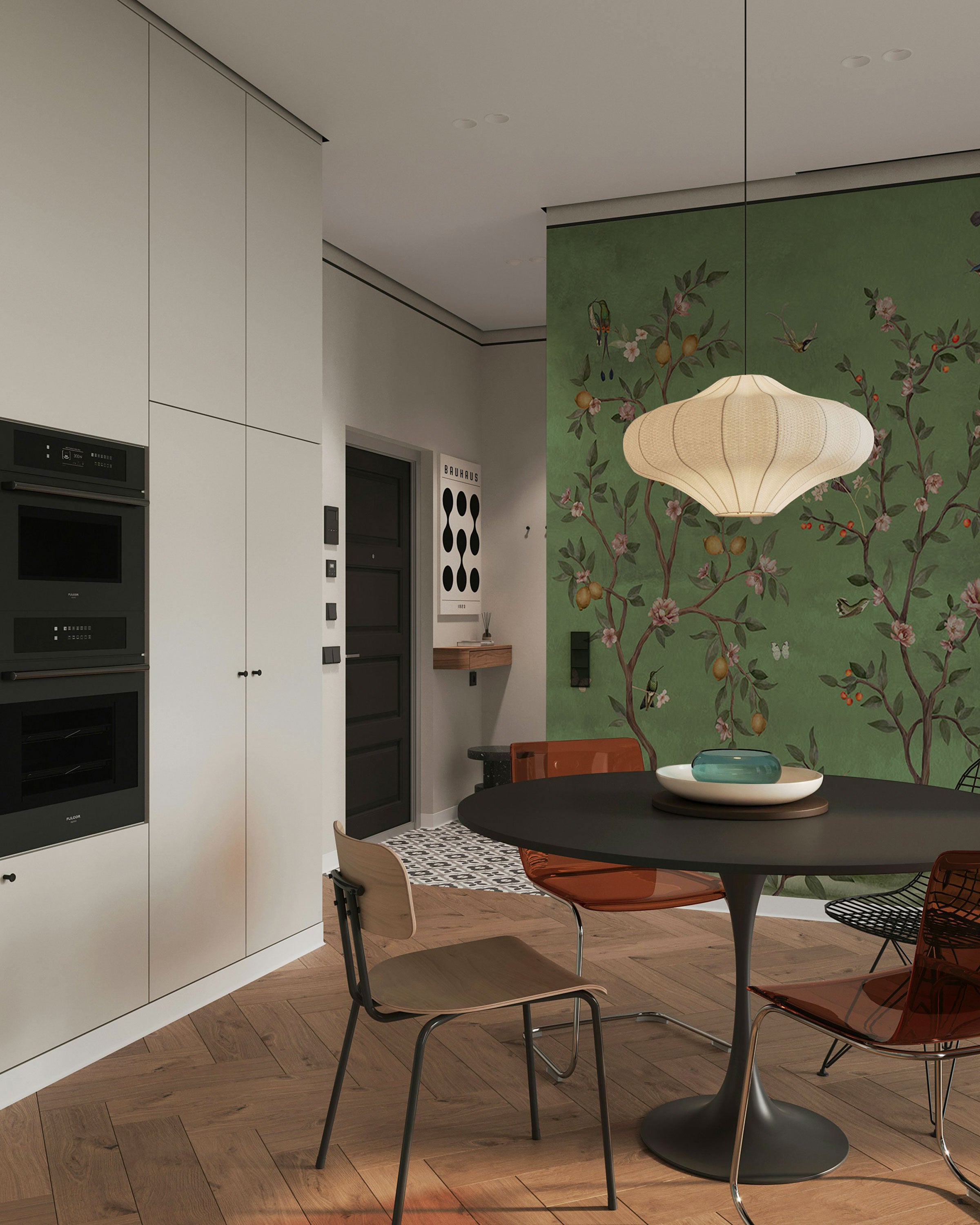 Lemon Tree Chinoiserie - Green - Eclart Walls