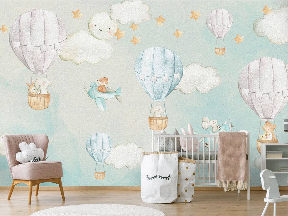 Dreamy Balloons Blue - Eclart Walls