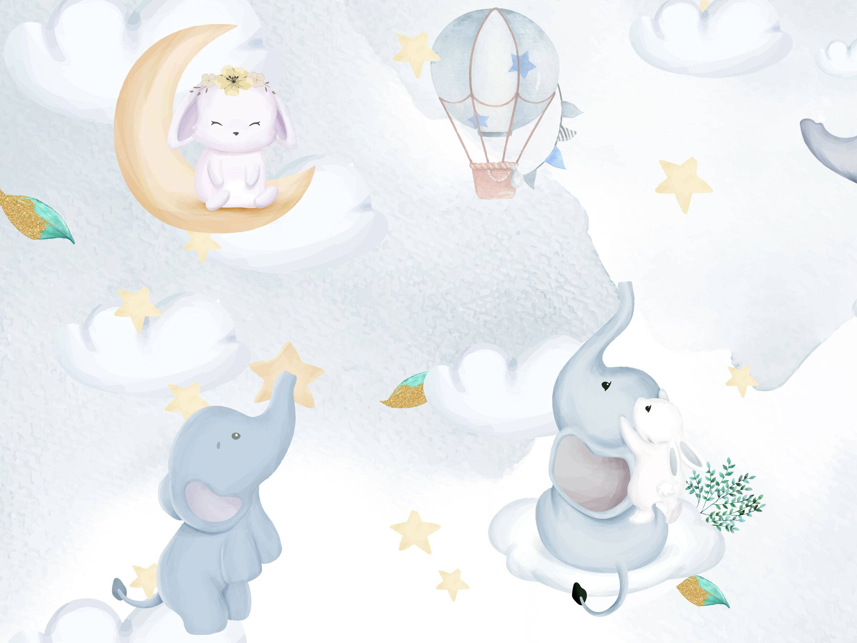 Charming Elephants - Eclart Walls