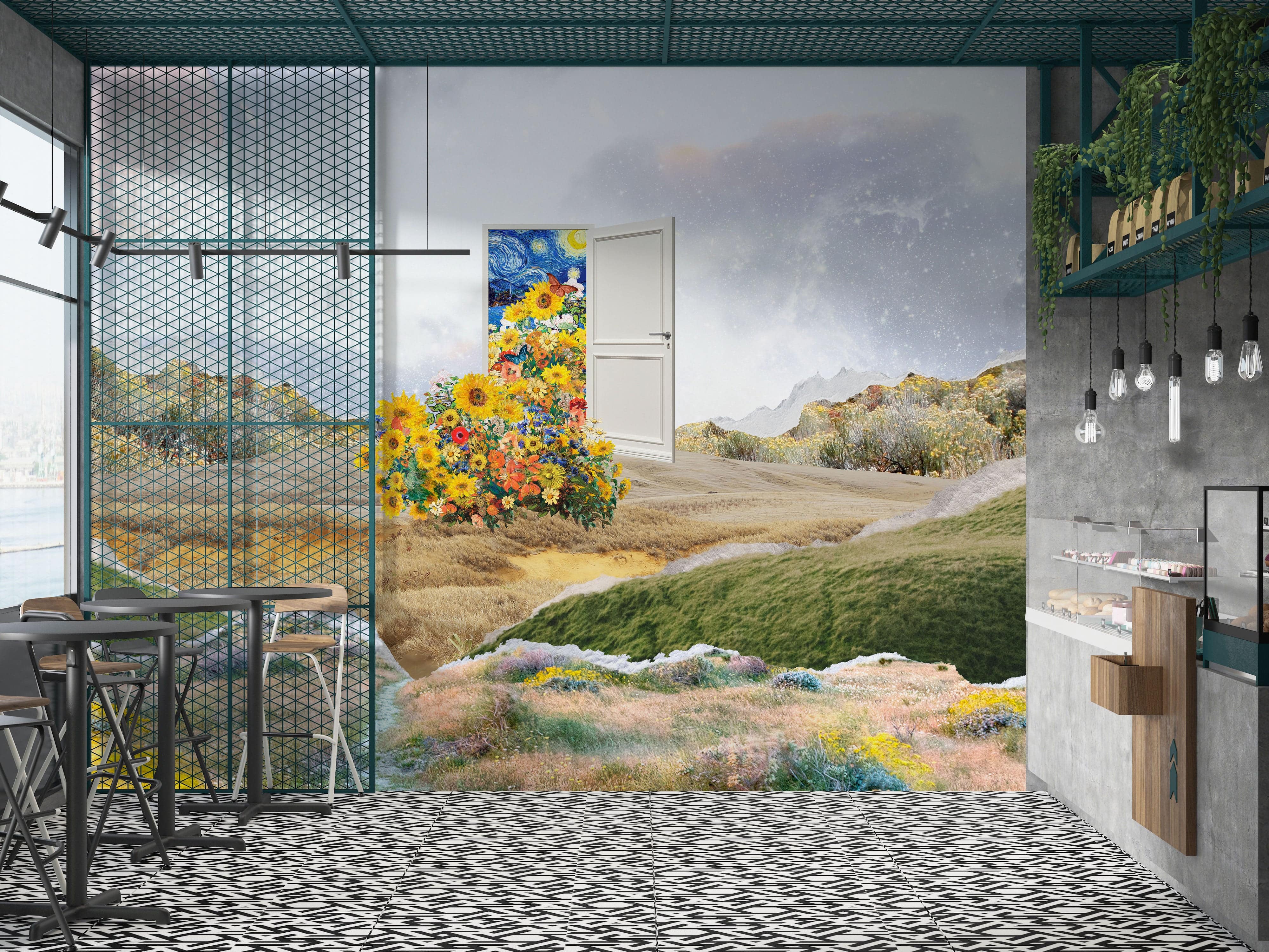 Metaverse Flowers And Field - Eclart Walls