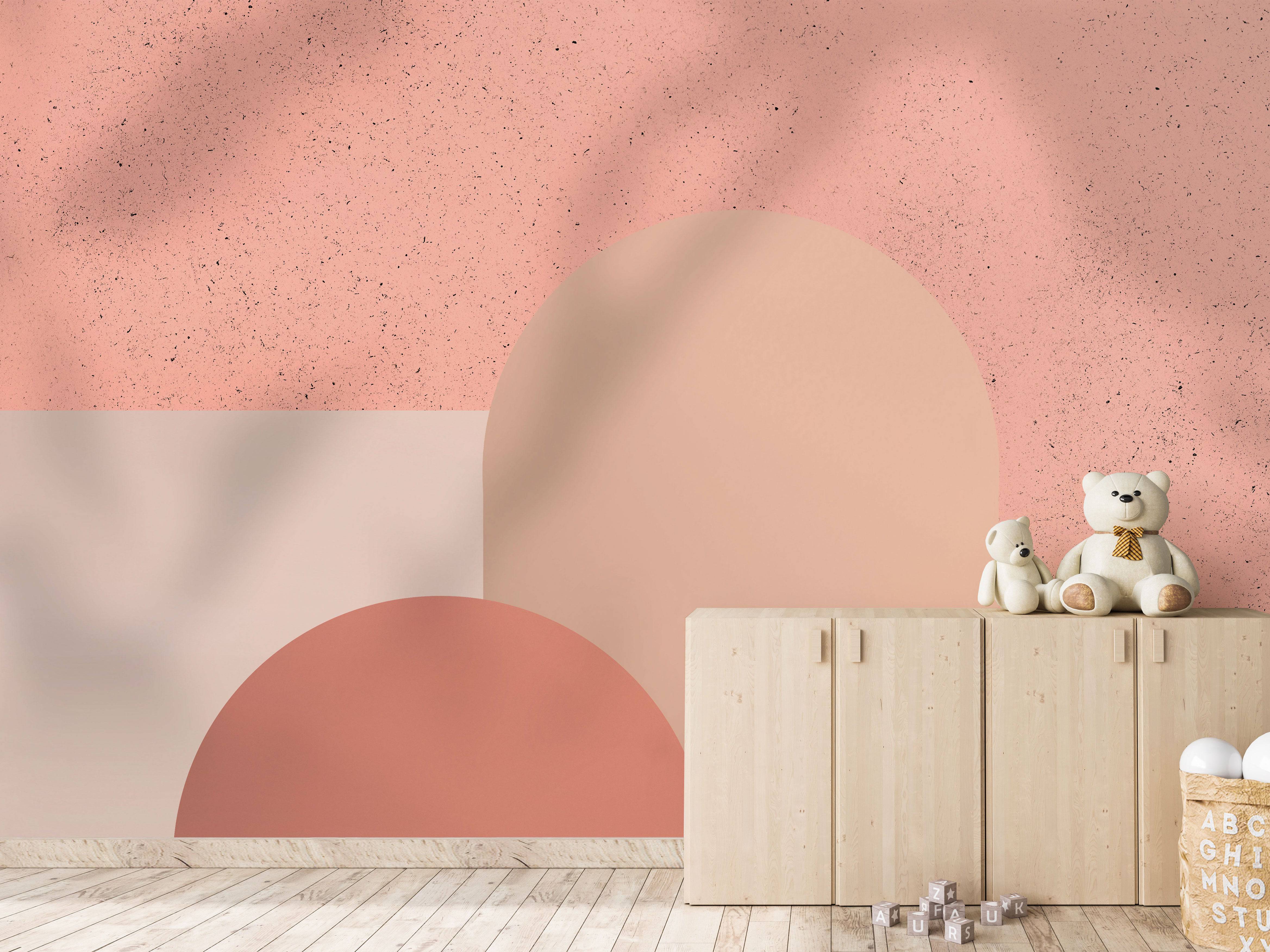 Peach Shapes - Eclart Walls