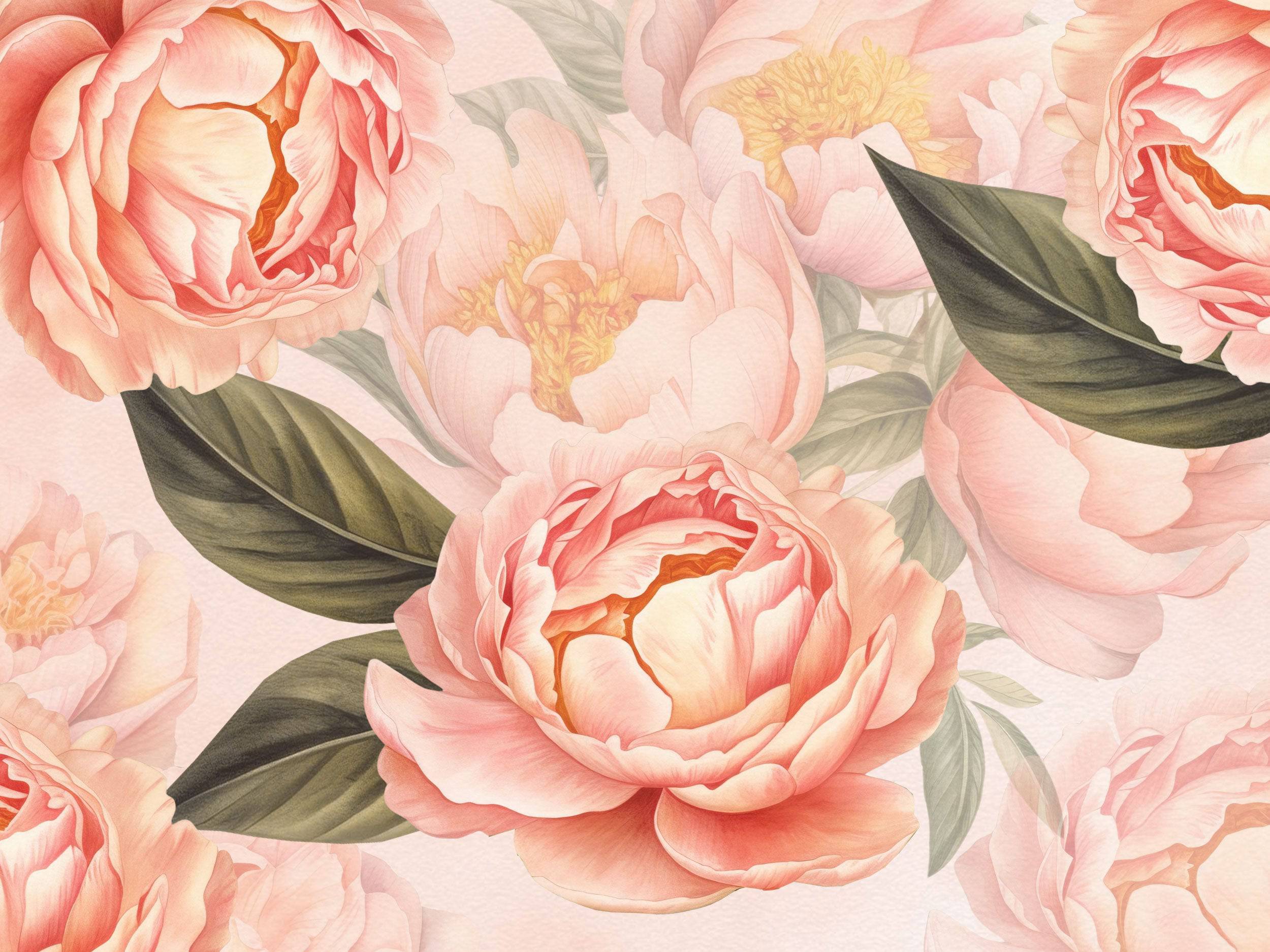 Contemporary Peony Fuzz - Eclart Walls