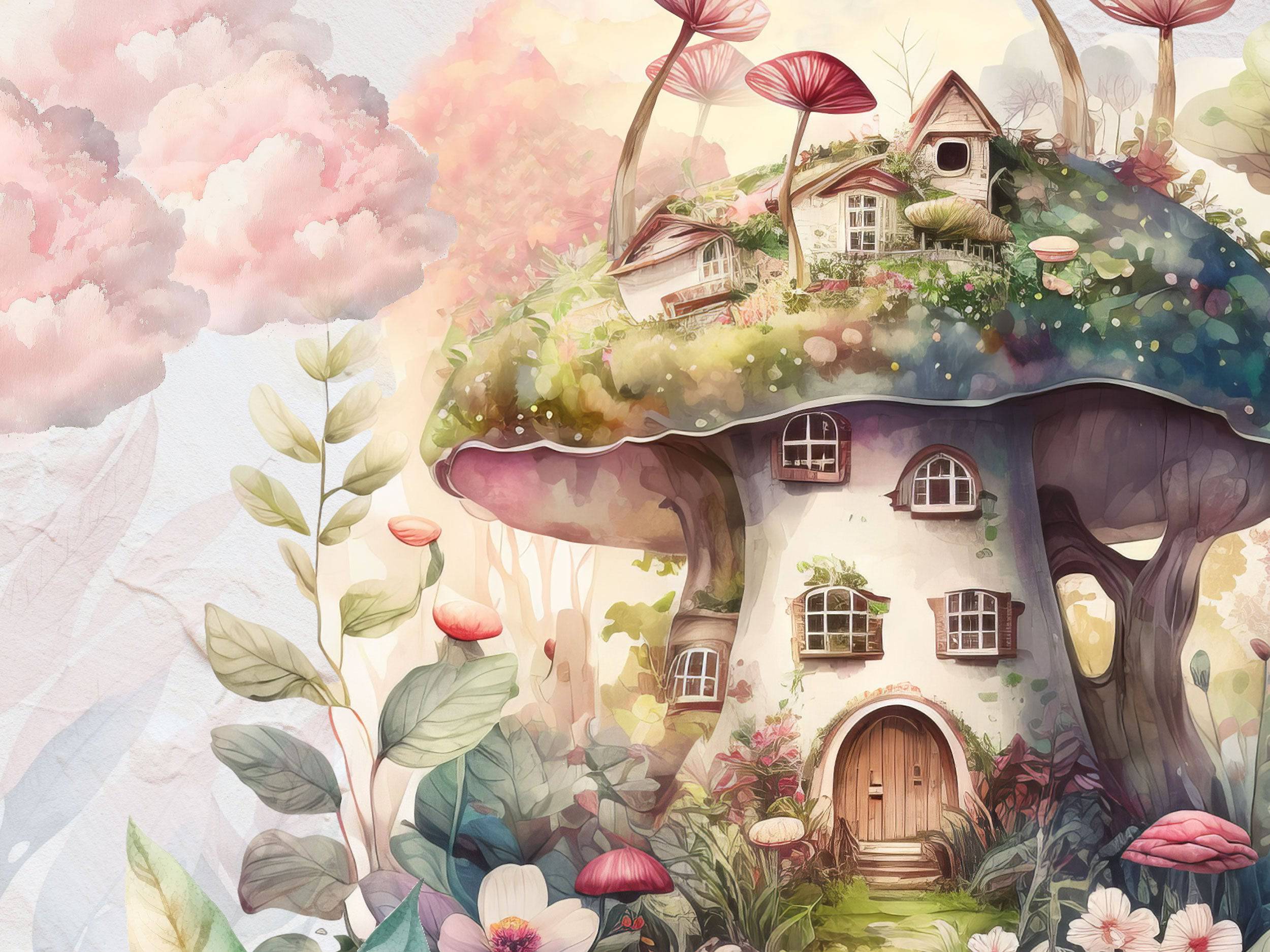 Mushroom Home - Eclart Walls