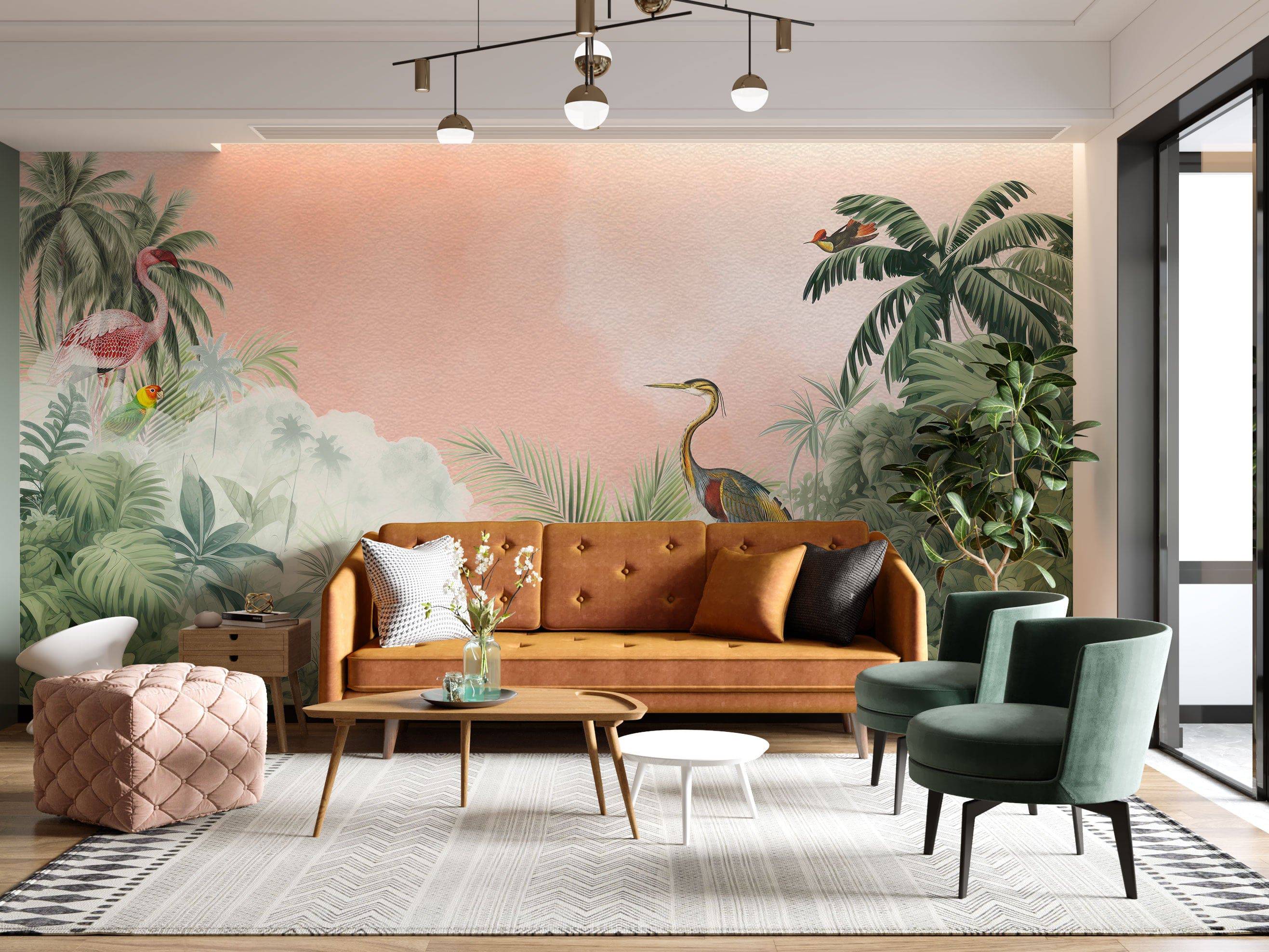 Peach Paradise Oasis - Eclart Walls