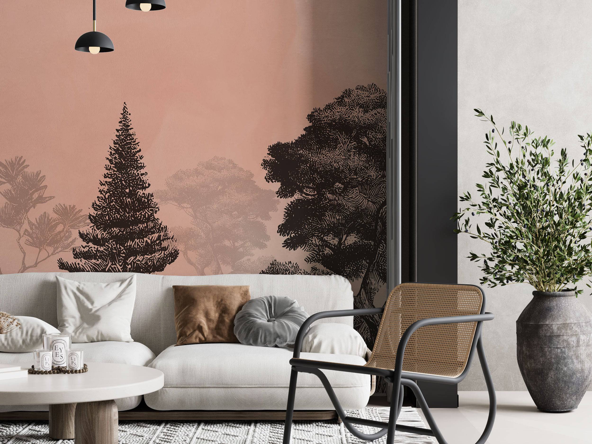Peach Velvet Noir - Eclart Walls
