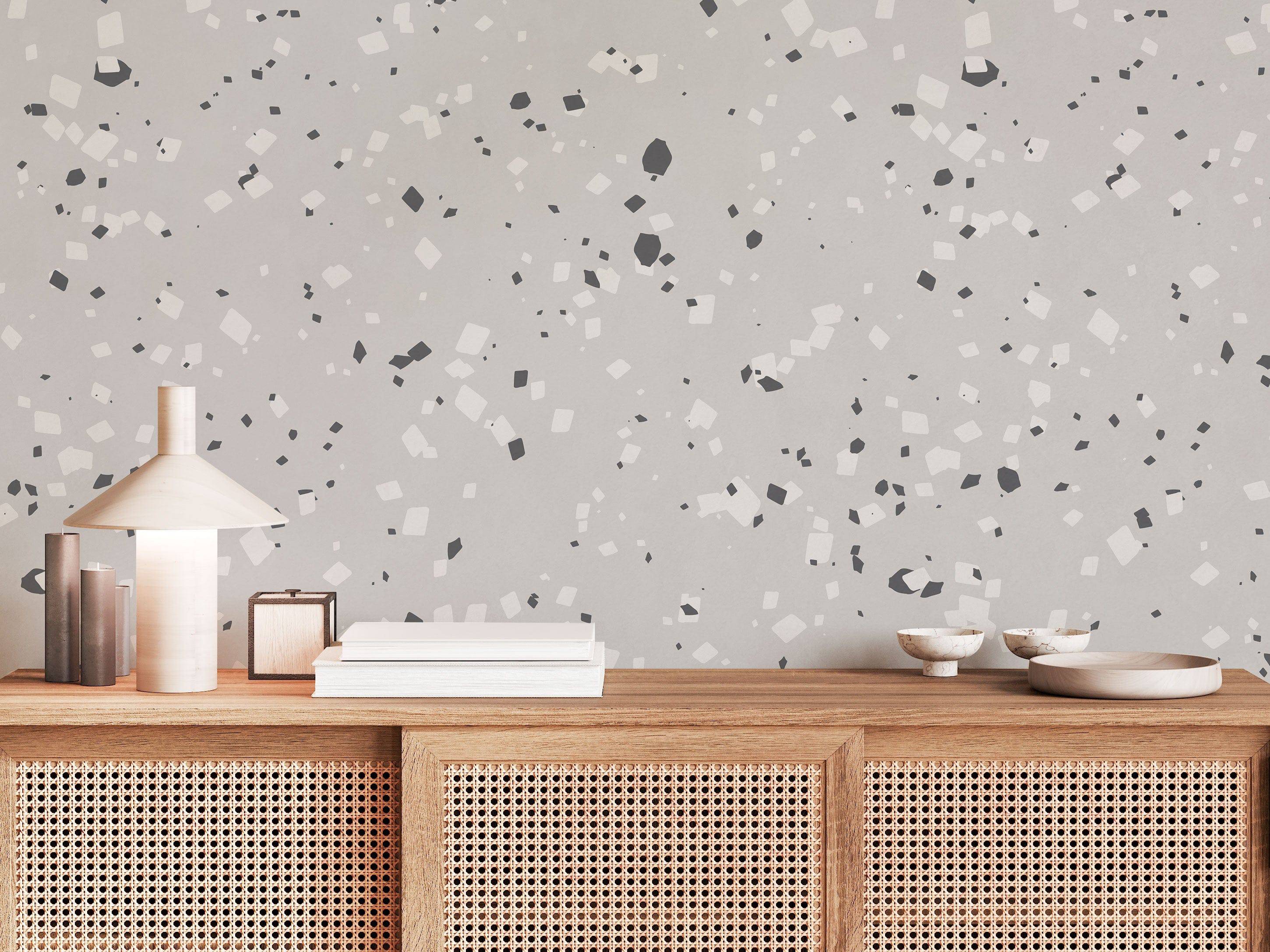 Black And White Terrazzo - Eclart Walls