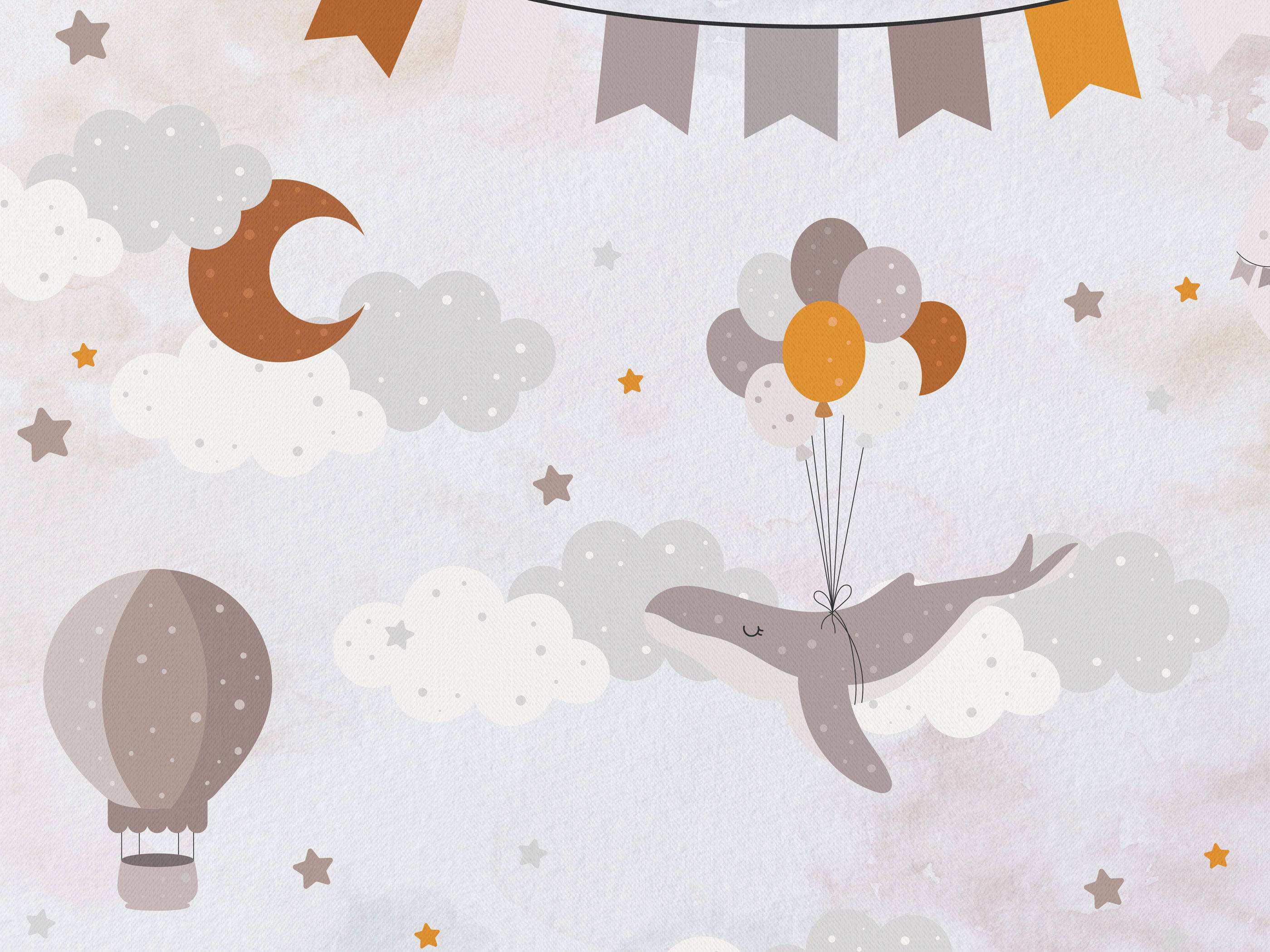 Floating Whale Fantasia - Eclart Walls