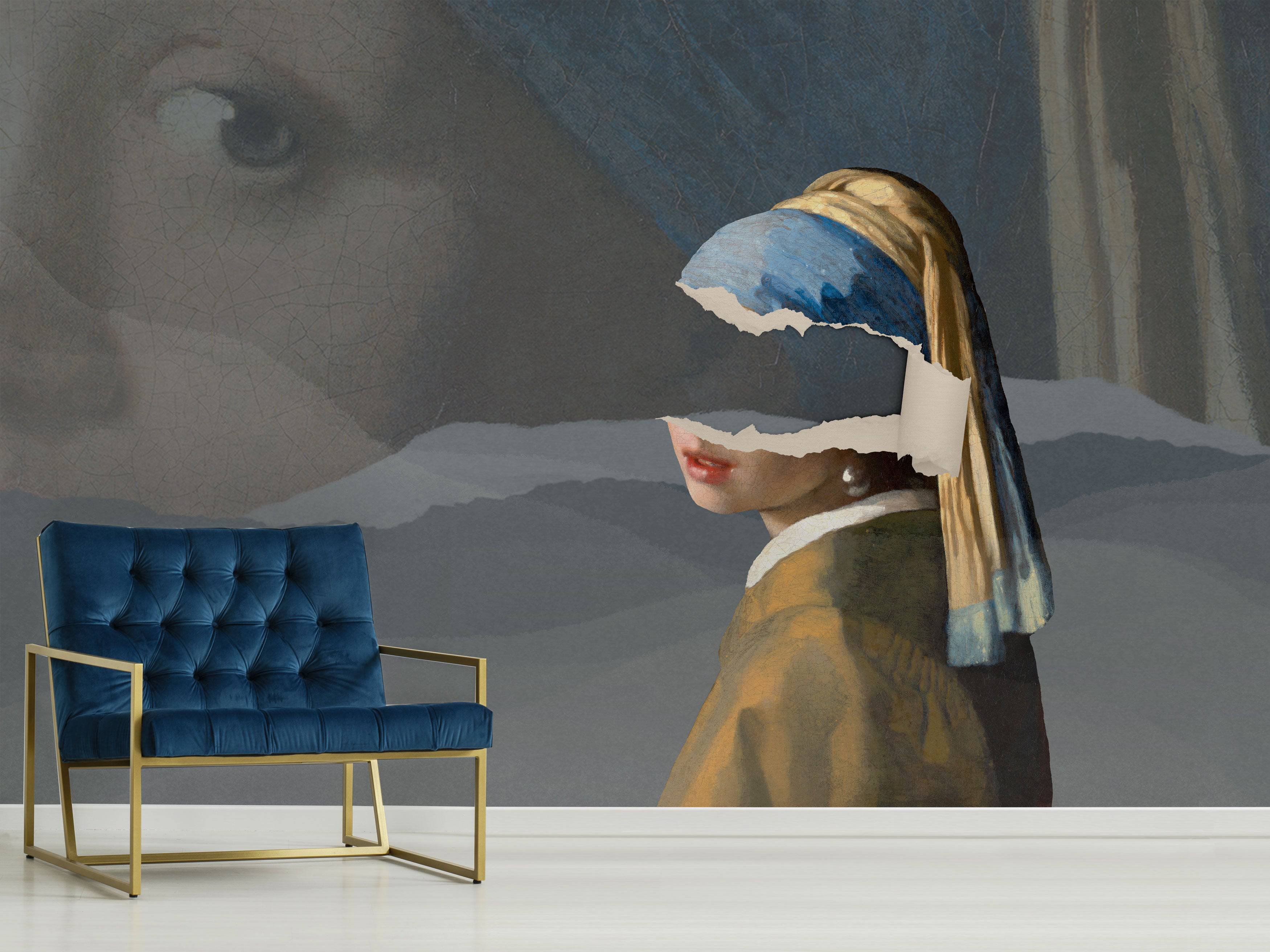 Modern Girl With A Pearl Earring - Eclart Walls