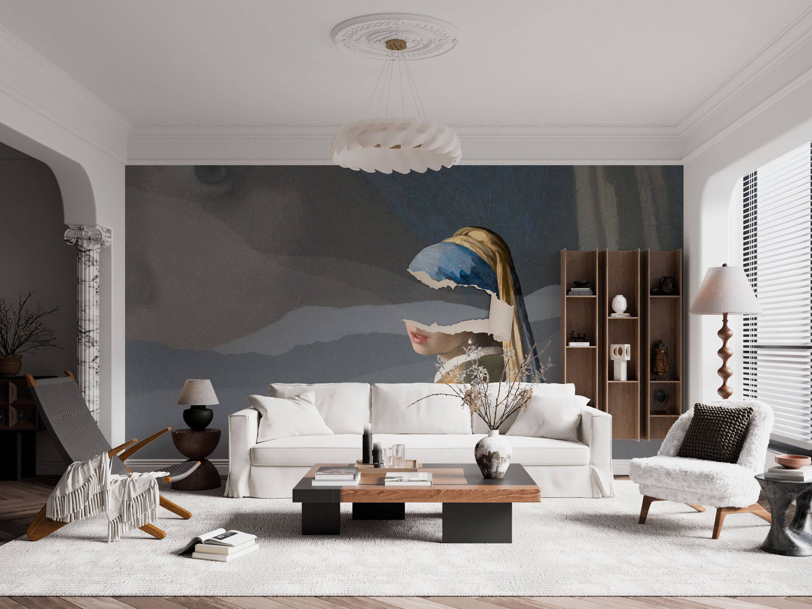 Modern Girl With A Pearl Earring - Eclart Walls