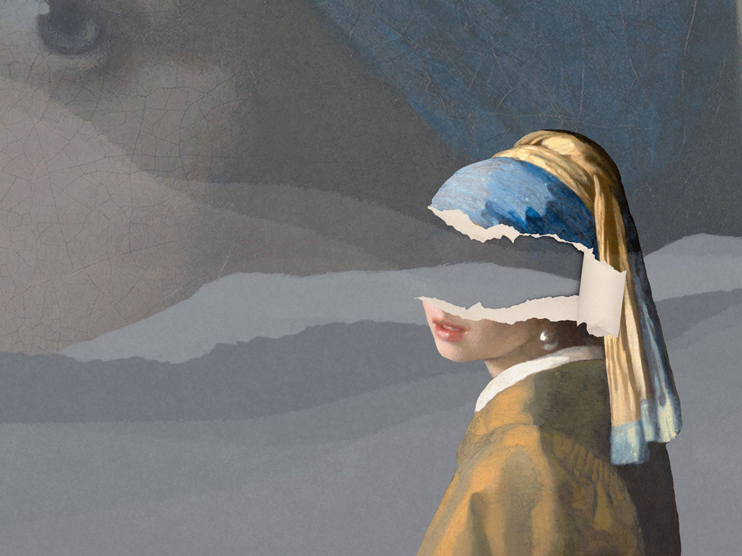 Modern Girl With A Pearl Earring - Eclart Walls