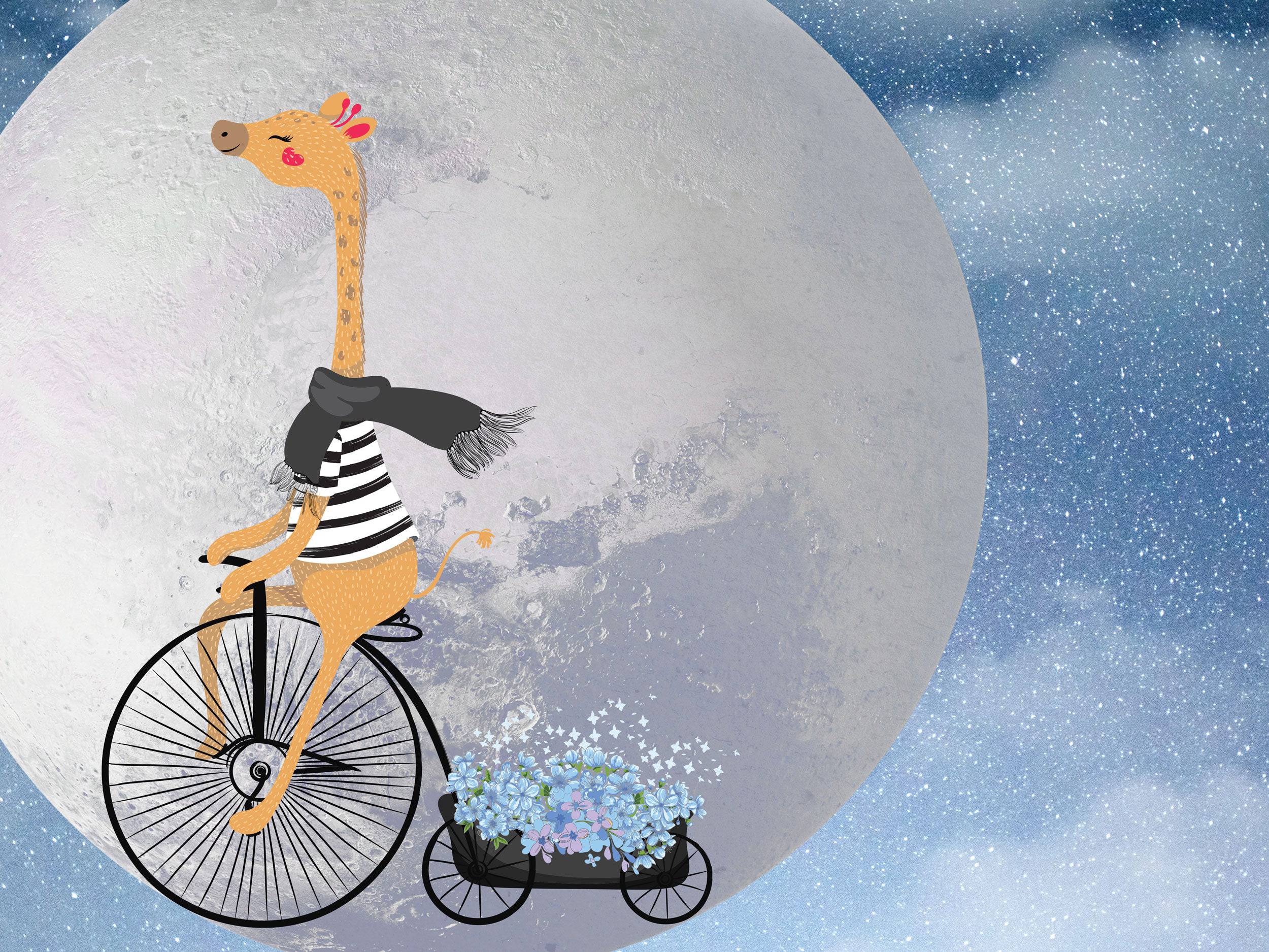 Starry Giraffe Dreams - Eclart Walls