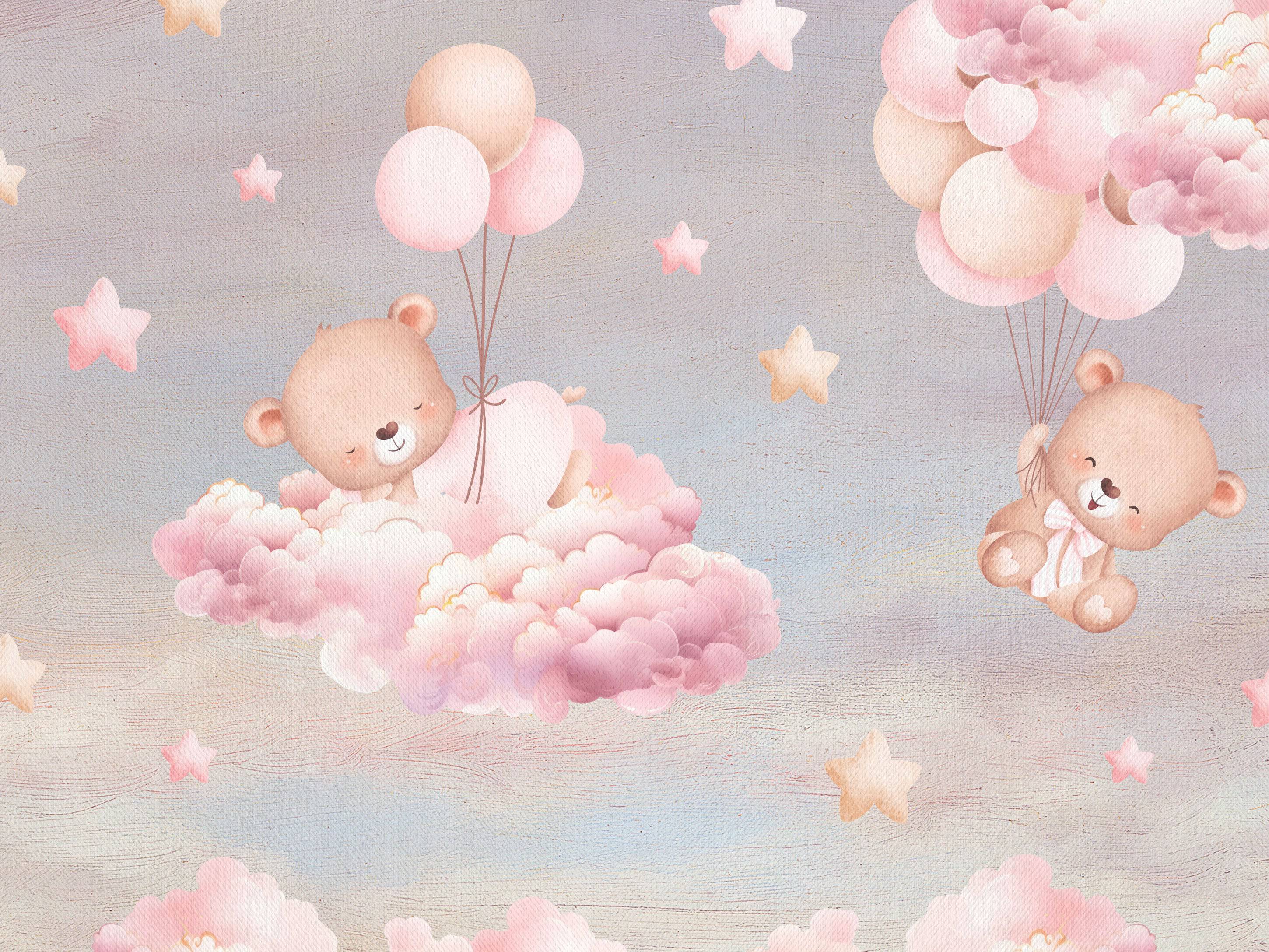 Teddy Bears And Clouds - Eclart Walls