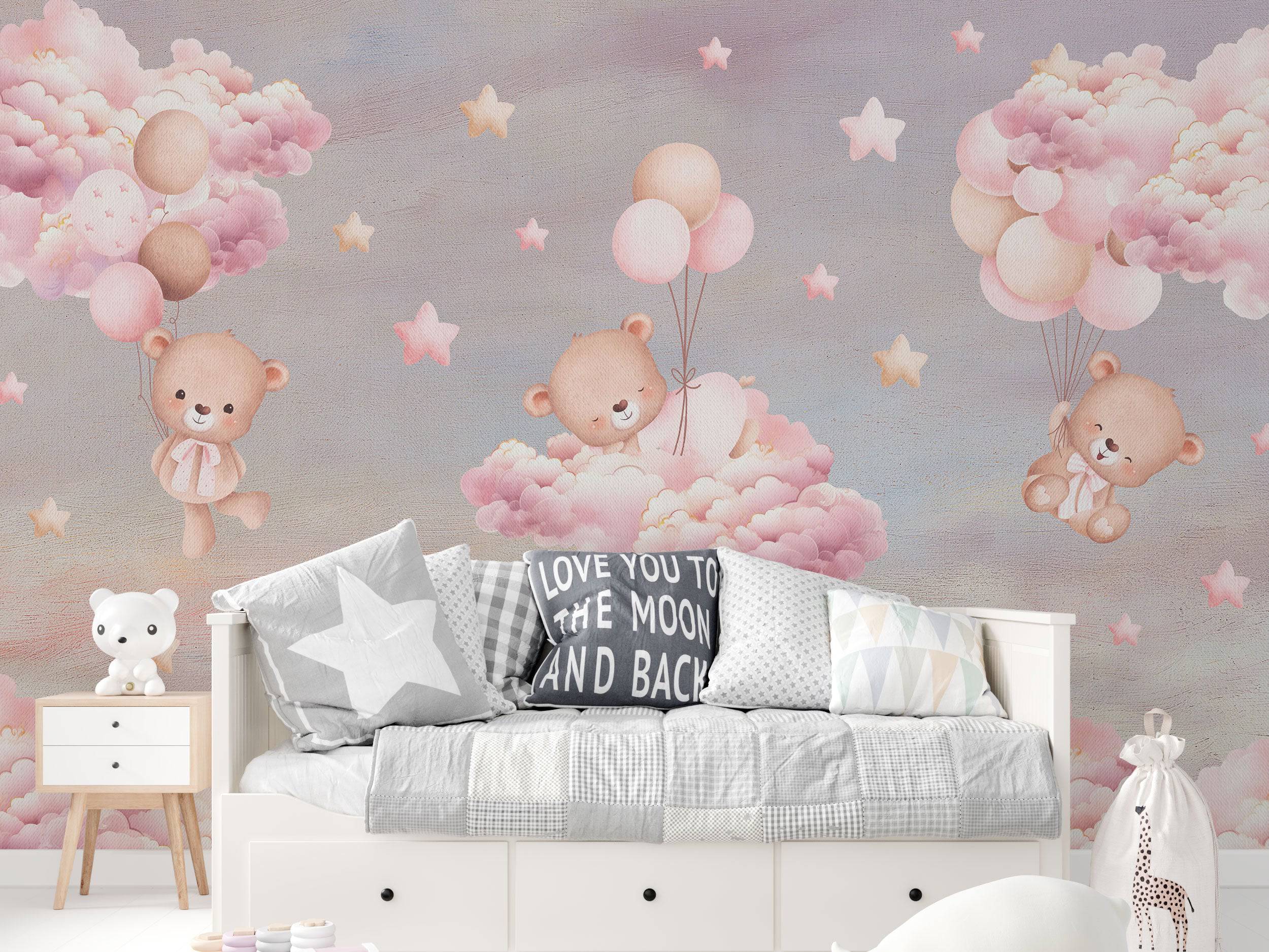 Teddy Bears And Clouds - Eclart Walls
