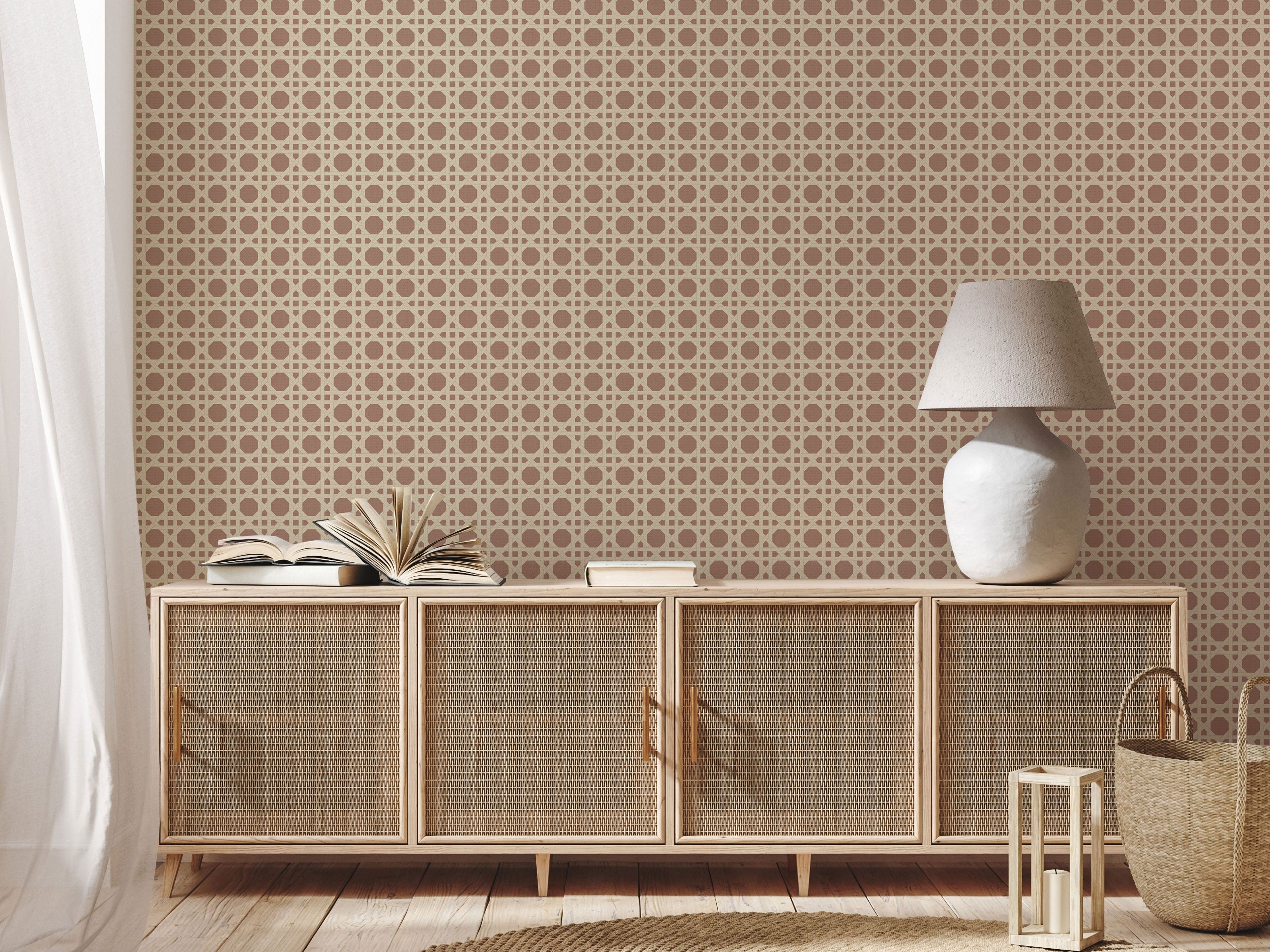 Mocha Rattan - Eclart Walls