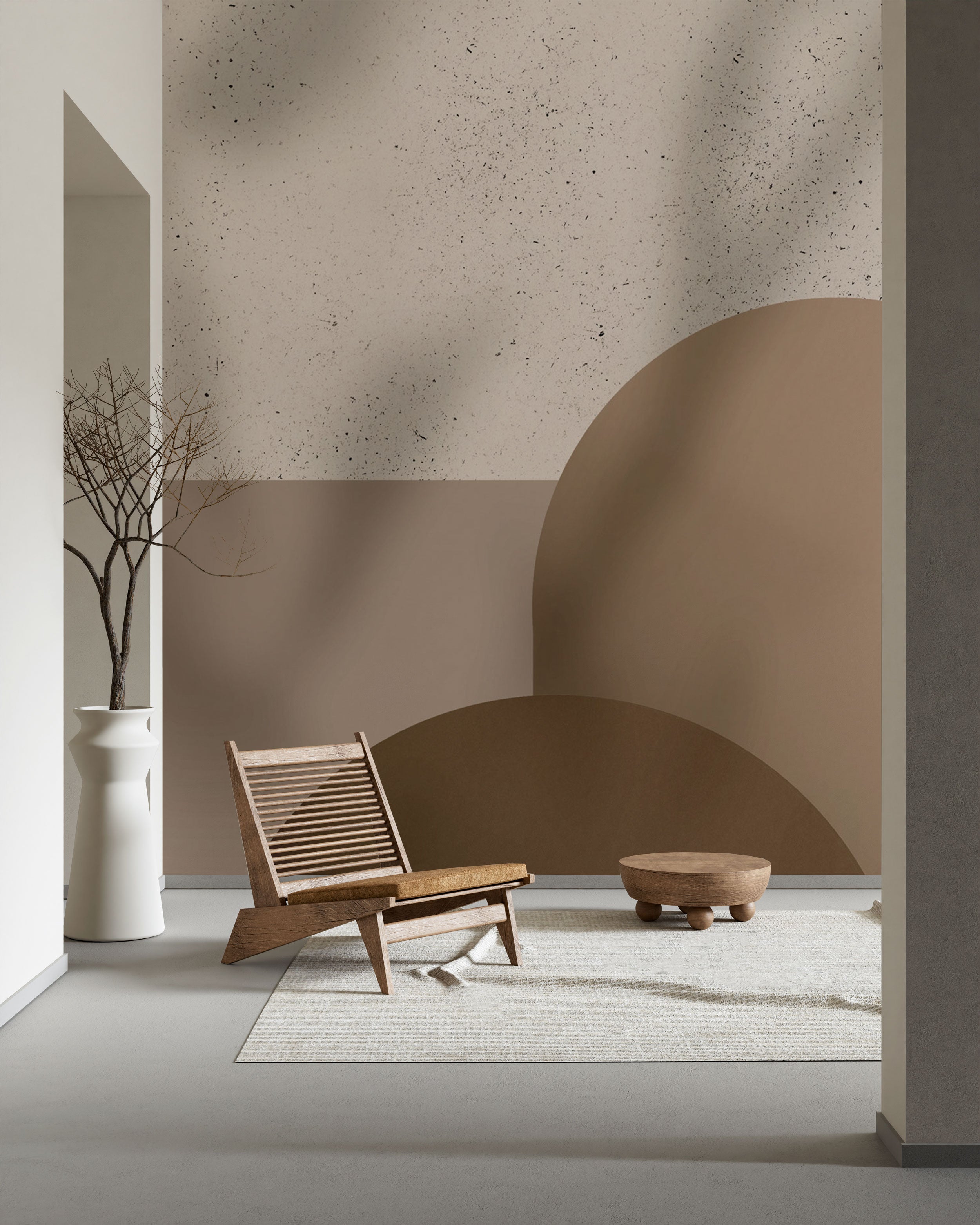 Mocha Mousse Geometric - Eclart Walls