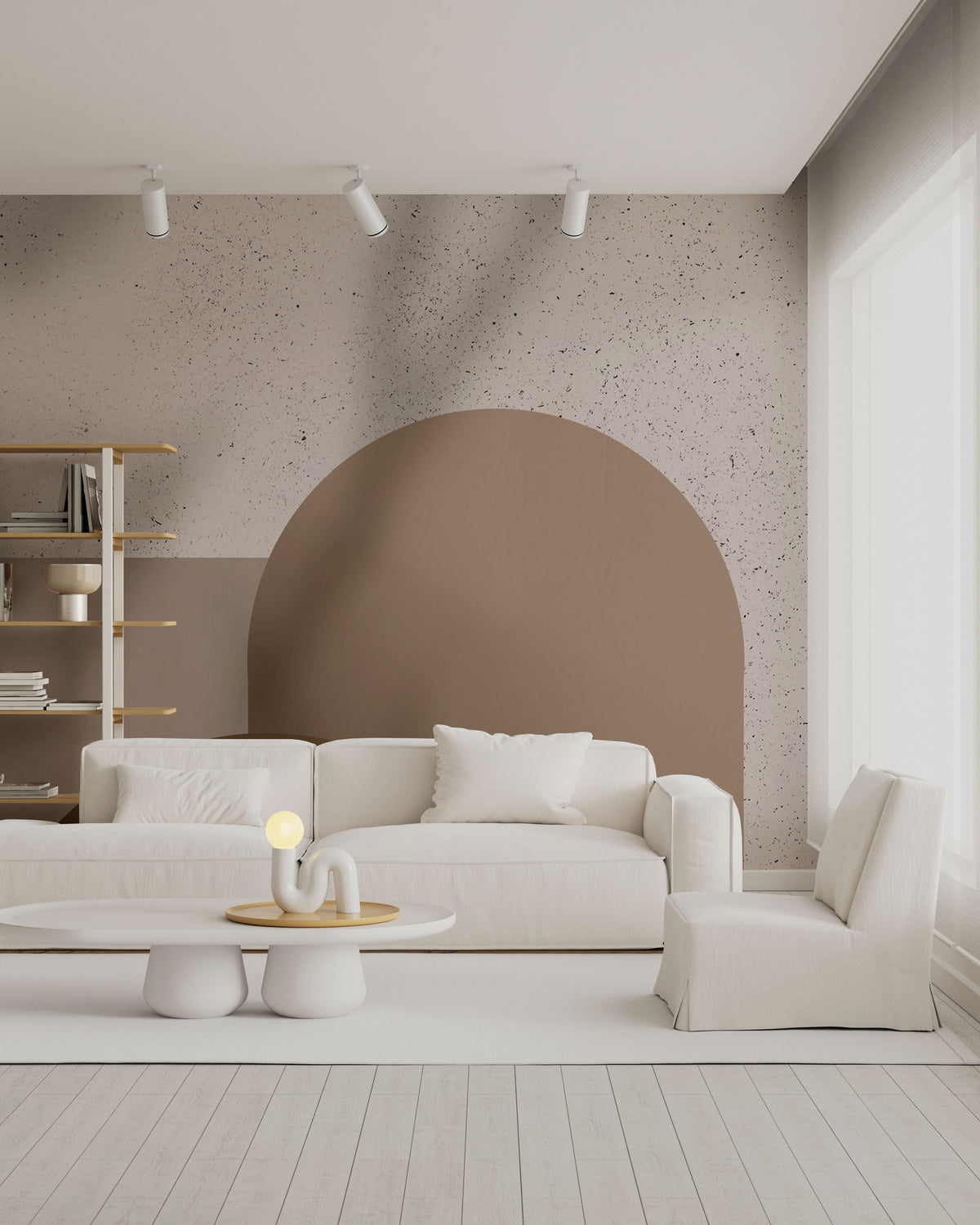 modern geometric mural wallpaper