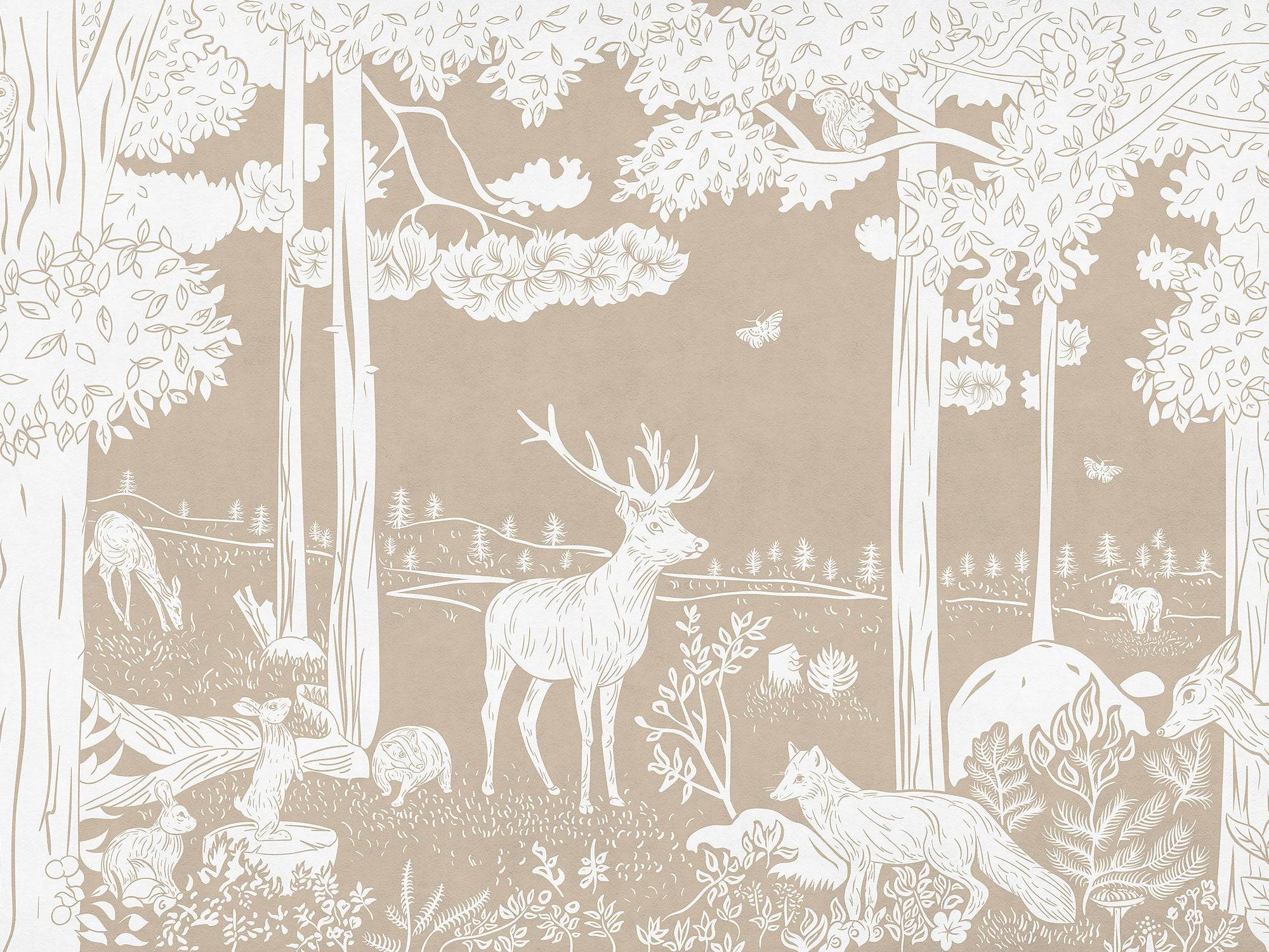 Monochrome Forest Brown - Eclart Walls