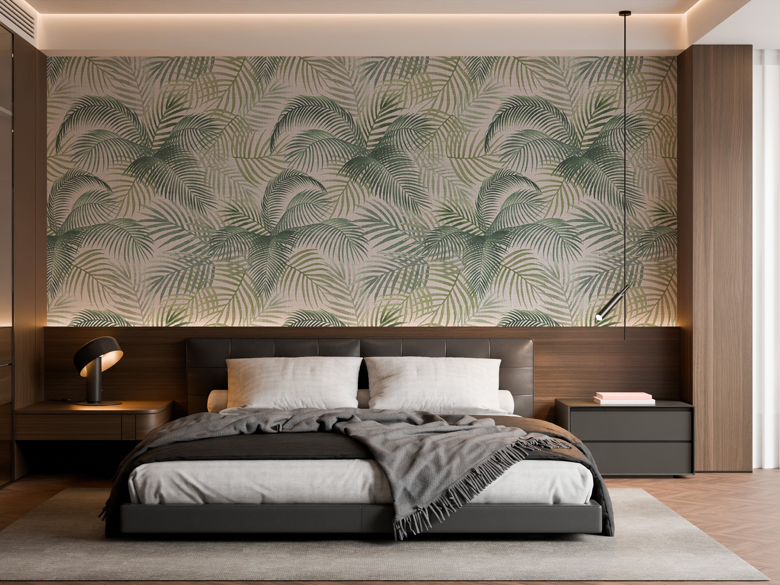 Tapeta s uzorkom tropskog zelenog lišća