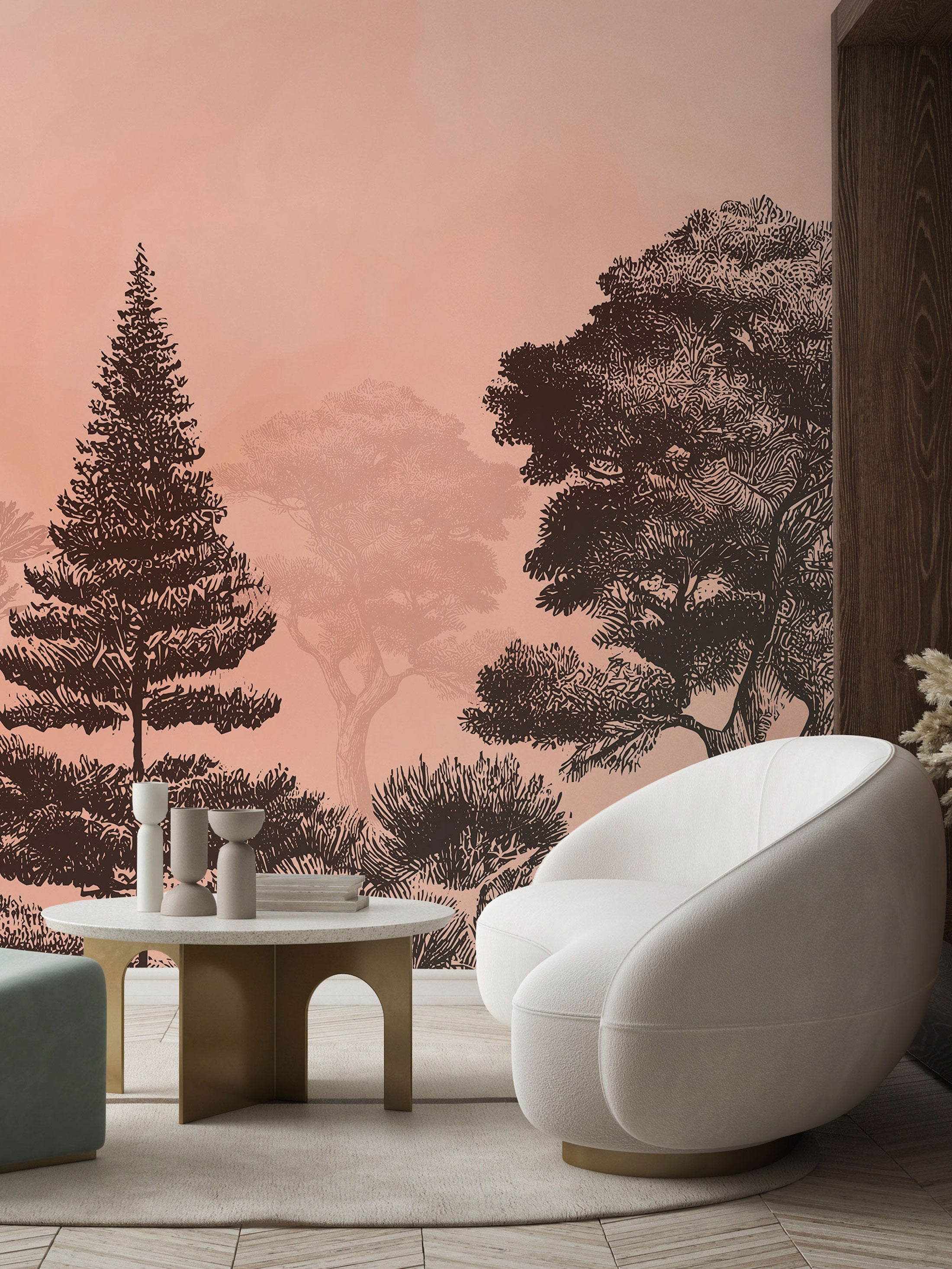 Peach Velvet Noir - Eclart Walls
