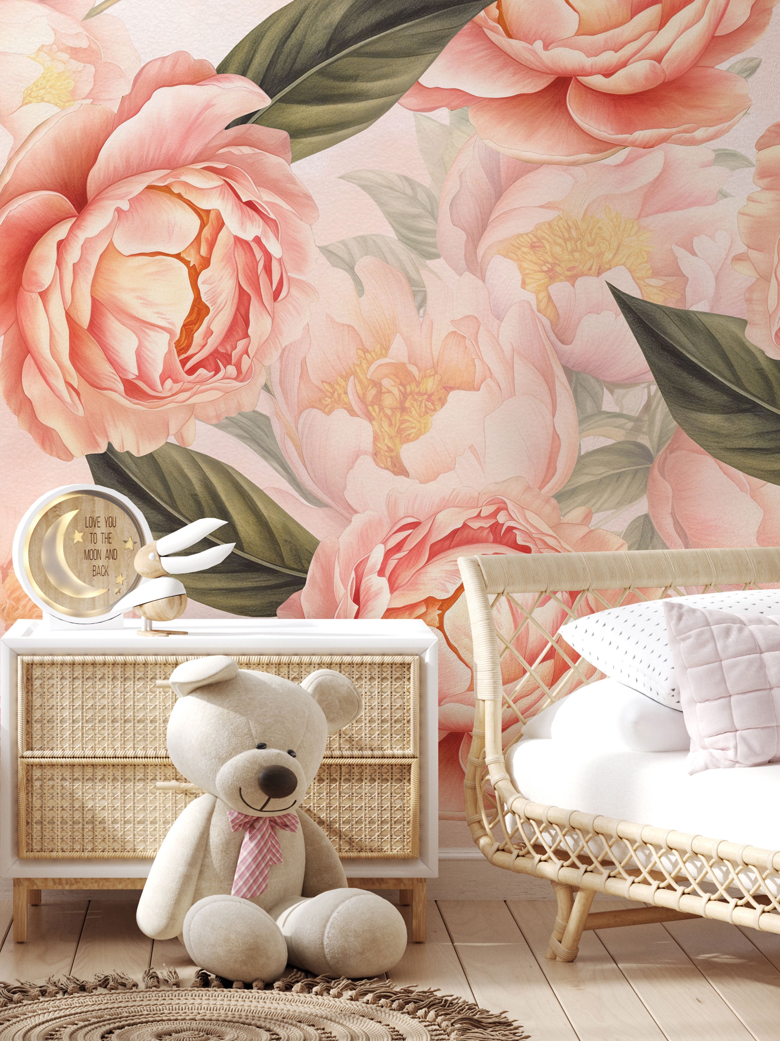 Contemporary Peony Fuzz - Eclart Walls