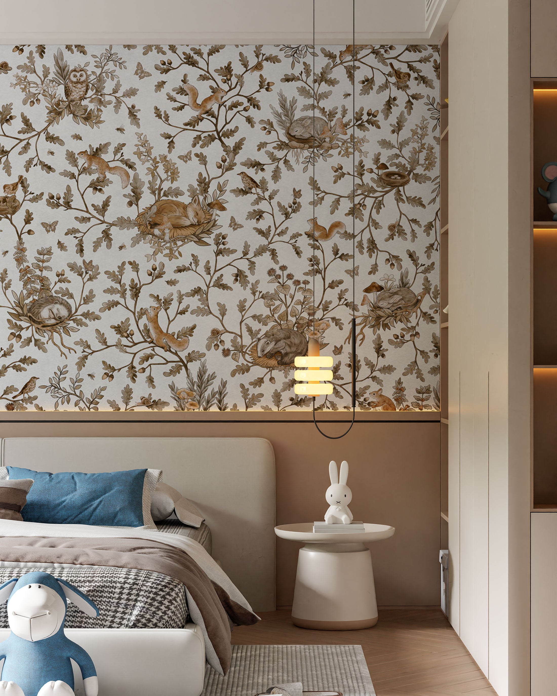 Playful Woods Vintage White - Eclart Walls