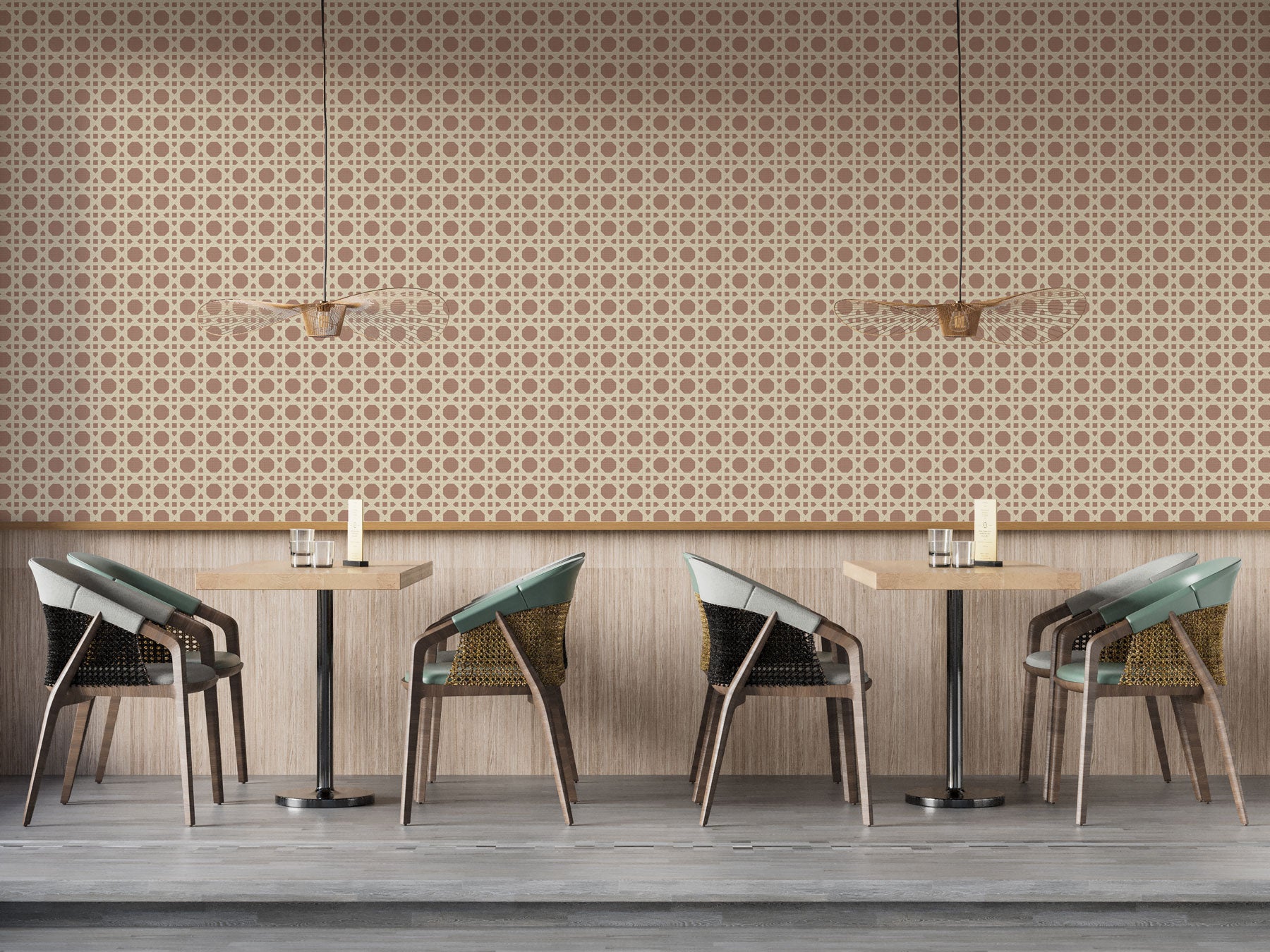 Mocha Rattan - Eclart Walls