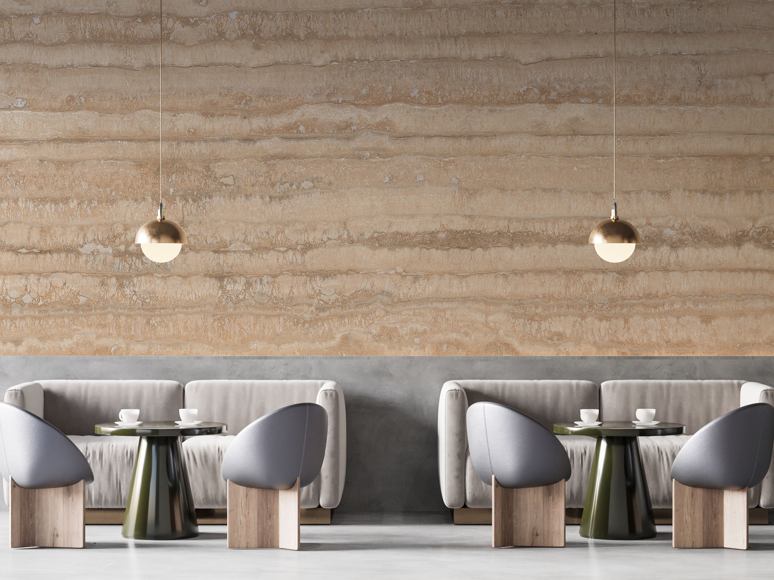 Travertine Warm Earth - Eclart Walls