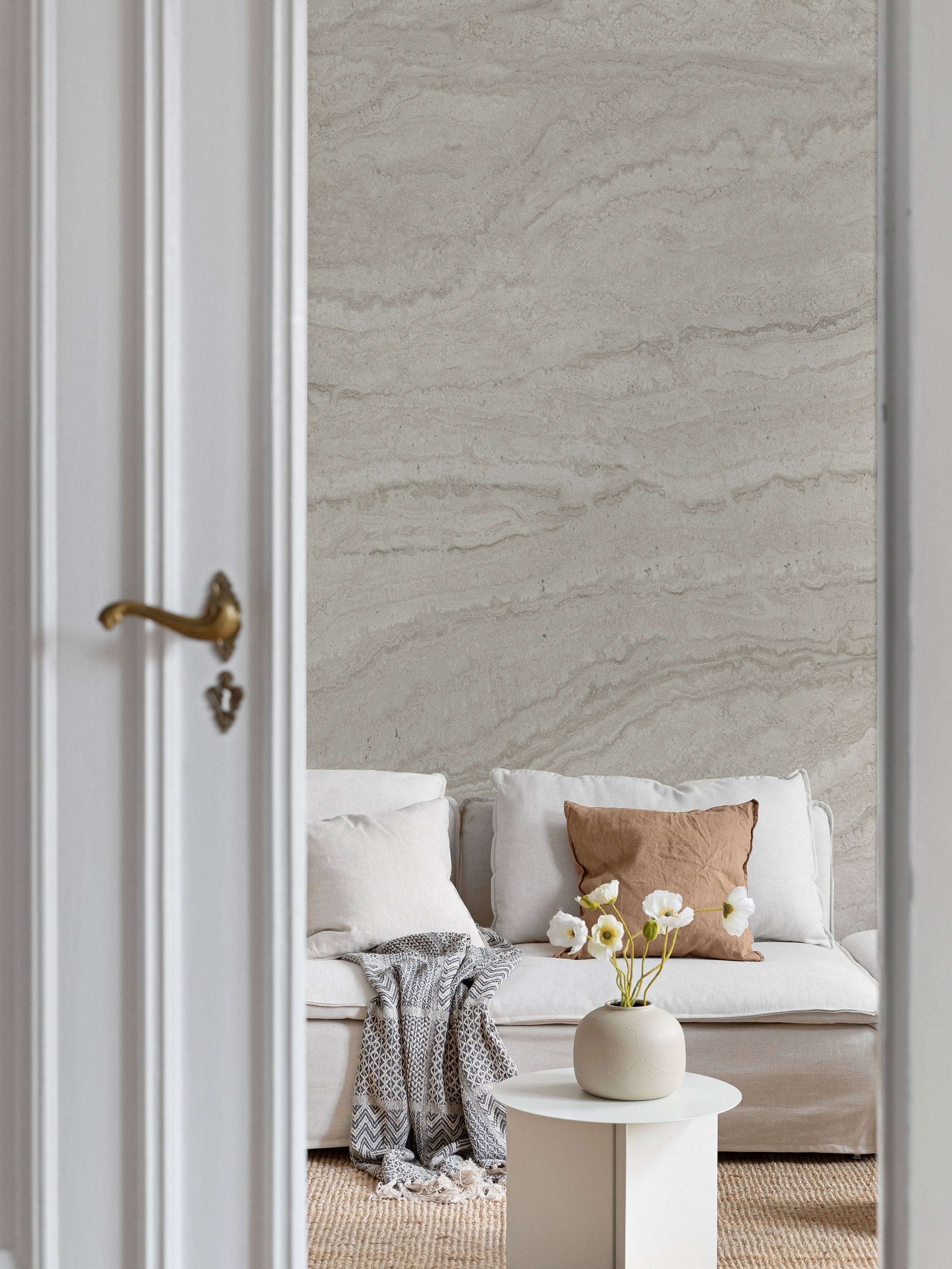 Travertine Light Grey - Eclart Walls