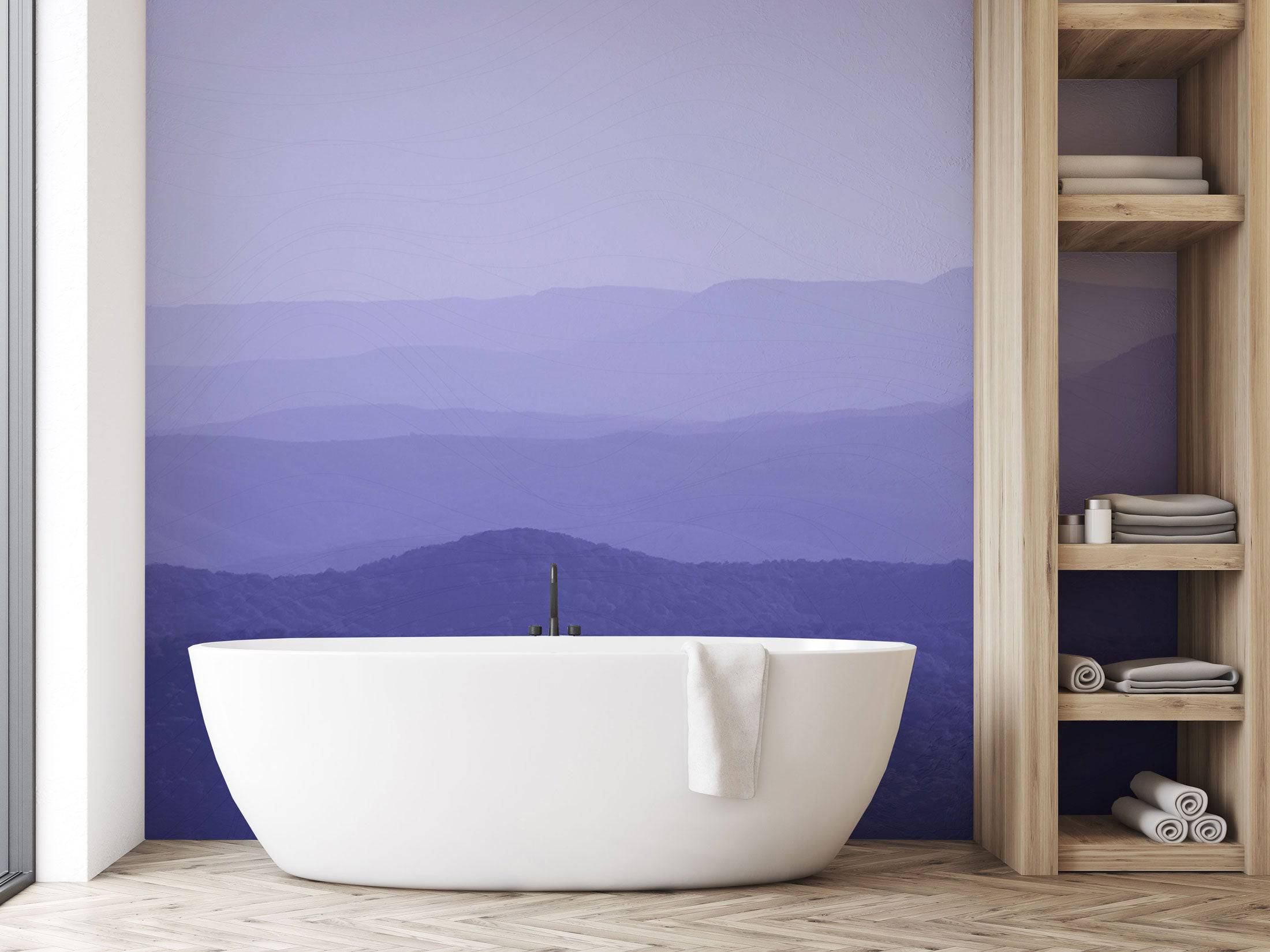 Very Peri Bathroom - Eclart Walls